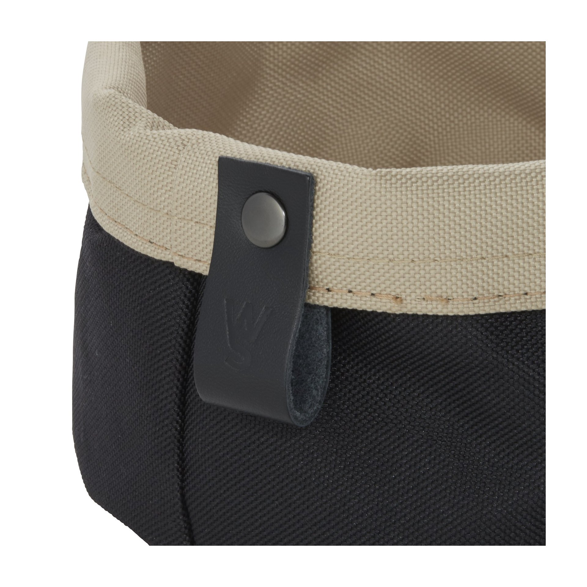 Brottasche FLIP TETRON, Ø 17 cm, Höhe 11 cm, light grey/light khaki, Tetron