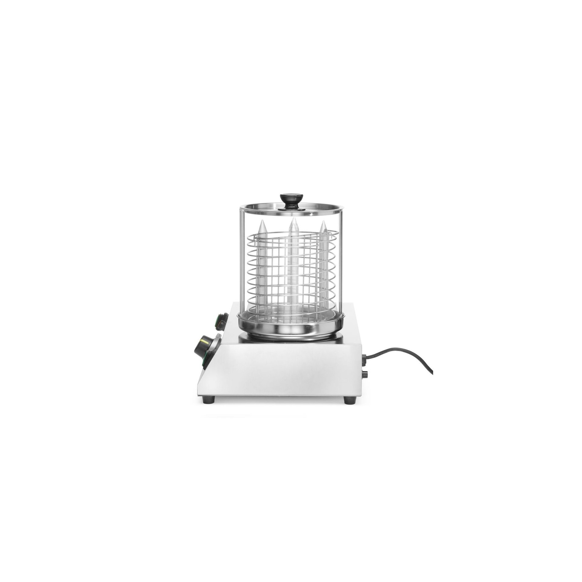 Würstchen- und Hotdog-Brötchenwärmer, 220-240V/550W, 500x310x(H)395mm Würstchen- und Hotdog-Brötchenwärmer, 220-240V/550W, 500x310x(H)395mm