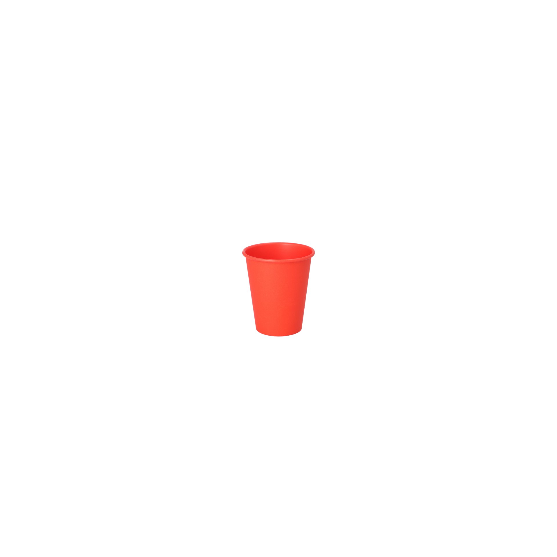 Trinkbecher, Pappe "To Go" 0,2 l Ø 8 cm · 9,2 cm rot
