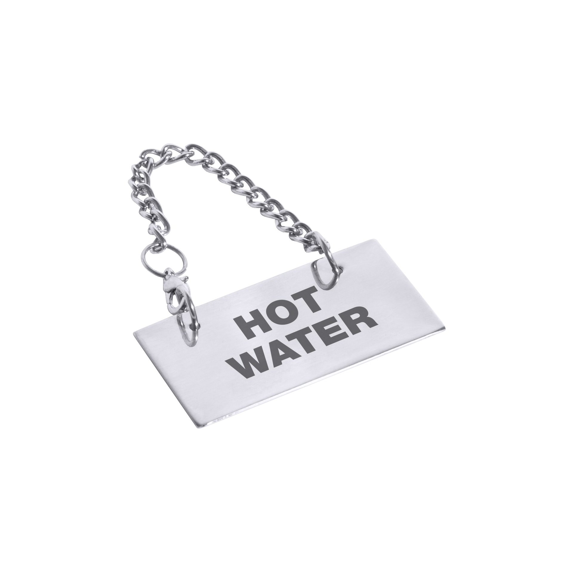Schild für Kannen HOT WATER Schild für Kannen HOT WATER