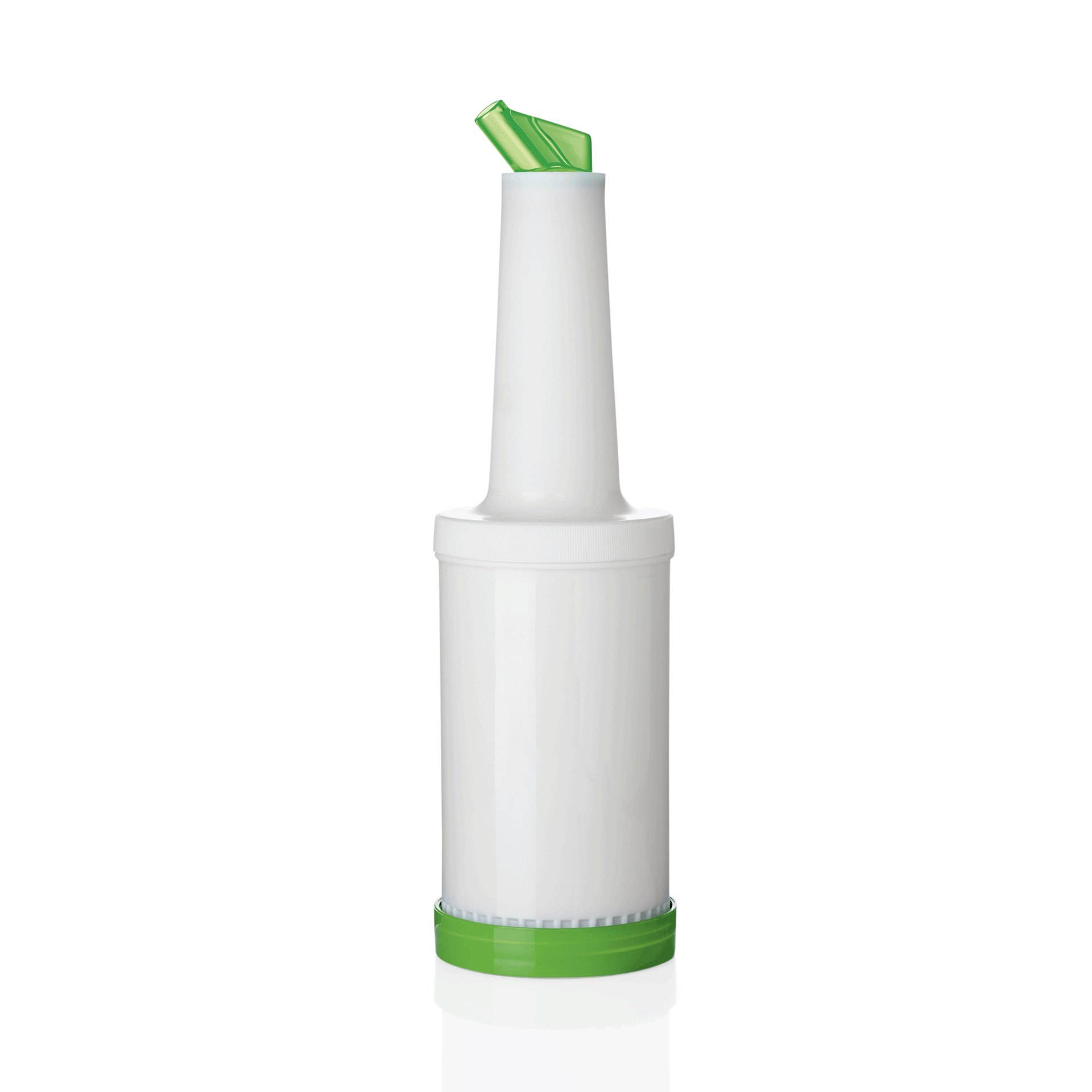 Dosier- und Vorratsflasche 1 L Höhe 32 cm grün Dosier- und Vorratsflasche 1 L Höhe 32 cm grün