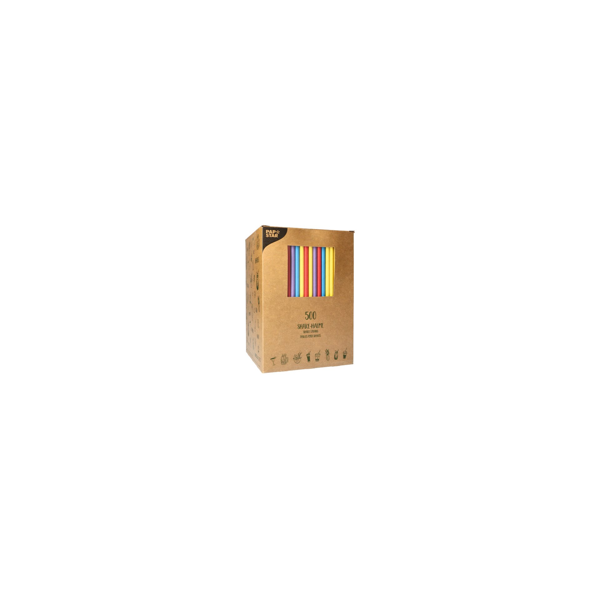 Shake-Halme Papier Ø 8 mm · 25 cm farbig sortiert Shake-Halme Papier Ø 8 mm · 25 cm farbig sortiert