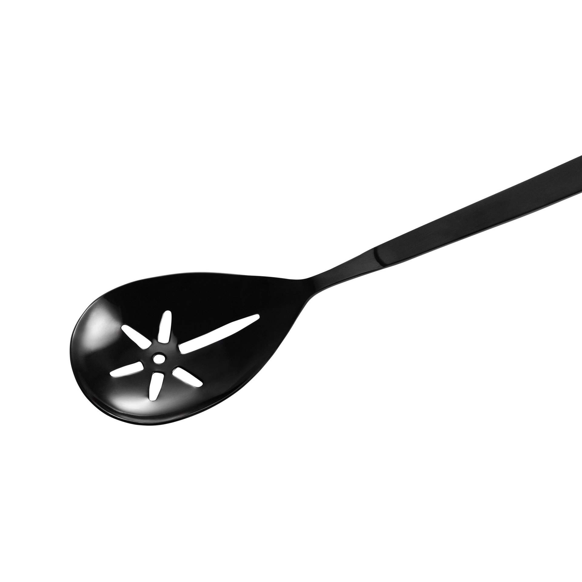 Servierlöffel KITCHEN TOOL 1887, 32 cm, geschlitzt, mit schwarzer PVD Beschichtung, Chromnickelstahl Servierlöffel KITCHEN TOOL 1887, 32 cm, geschlitzt, mit schwarzer PVD Beschichtung, Chromnickelstahl