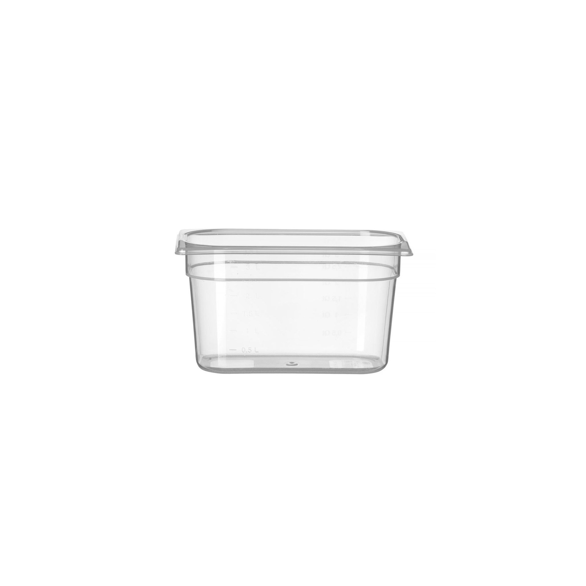Gastronorm-Behälter 1/4, Profi Line, GN 1/4, 4L, Transparent, 265x162x(H)150mm Gastronorm-Behälter 1/4, Profi Line, GN 1/4, 4L, Transparent, 265x162x(H)150mm