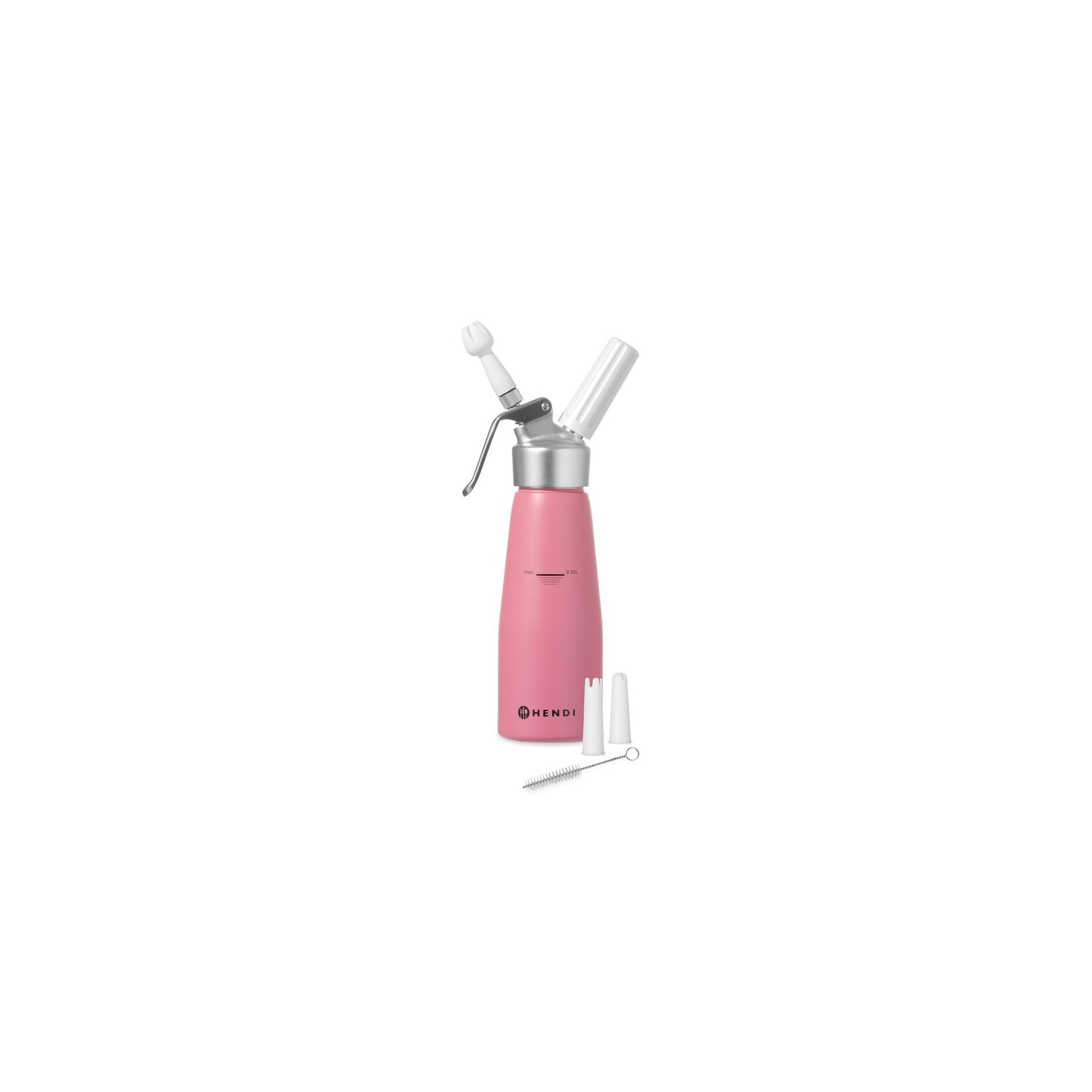 Sahnespender, 0,5L, Pastellrosa, ⌀80x(H)260mm Sahnespender, 0,5L, Pastellrosa, ⌀80x(H)260mm