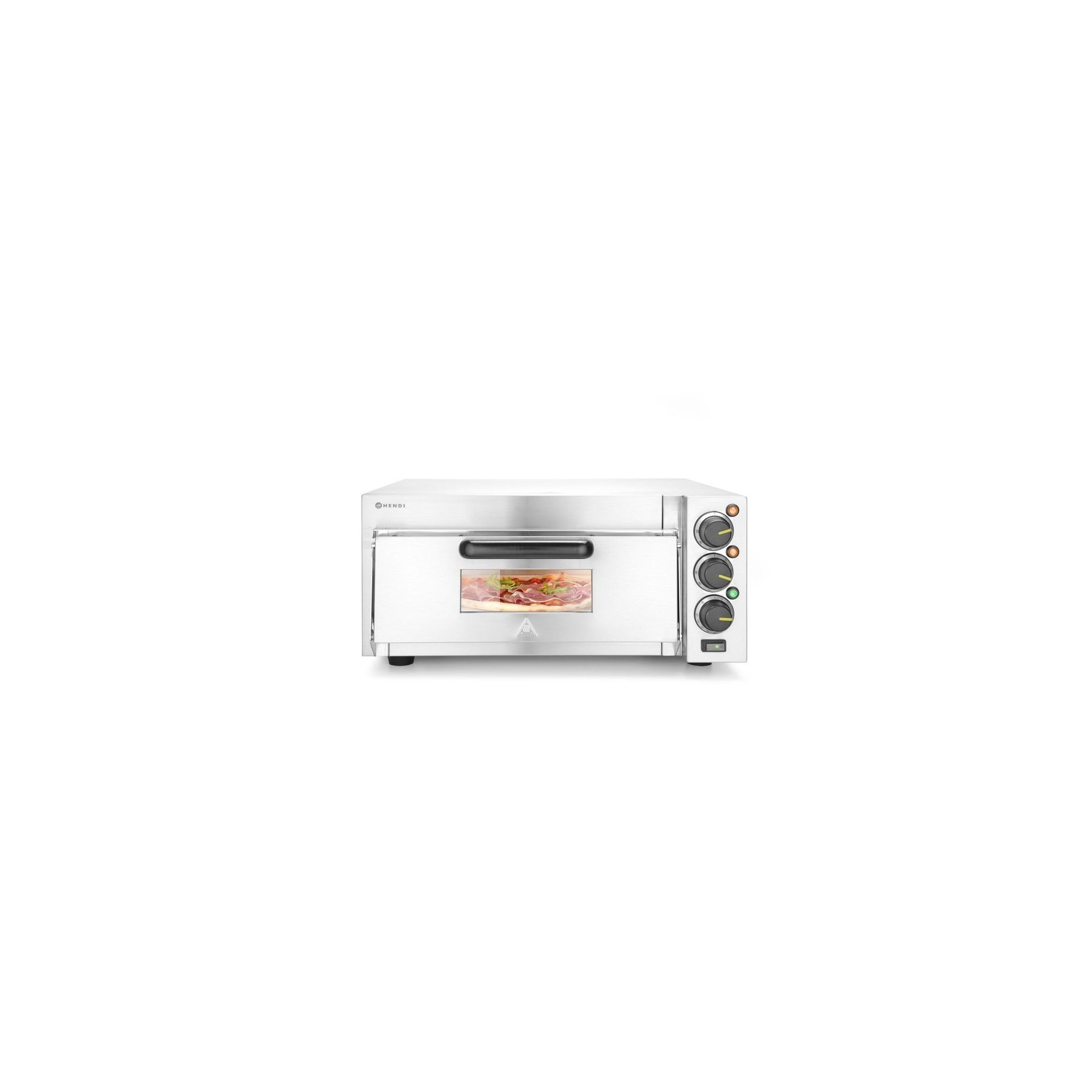 Pizzaofen kompakt, Silber, 230V/2000W, 580x560x(H)275mm