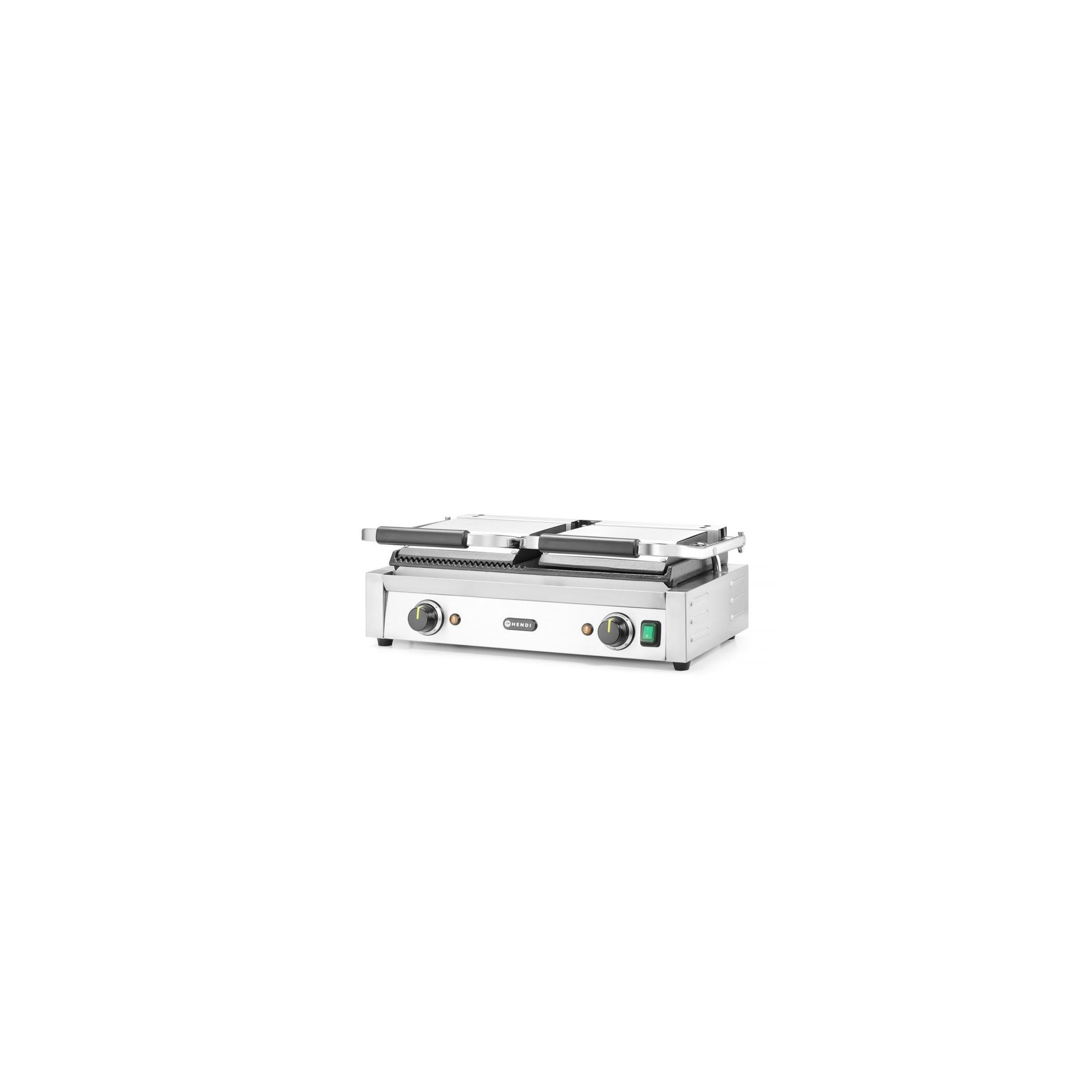 Kontaktgrill - Doppelversion, halb glatt, halb gerillt, 230V/3600W, 570x375x(H)216mm Kontaktgrill - Doppelversion, halb glatt, halb gerillt, 230V/3600W, 570x375x(H)216mm