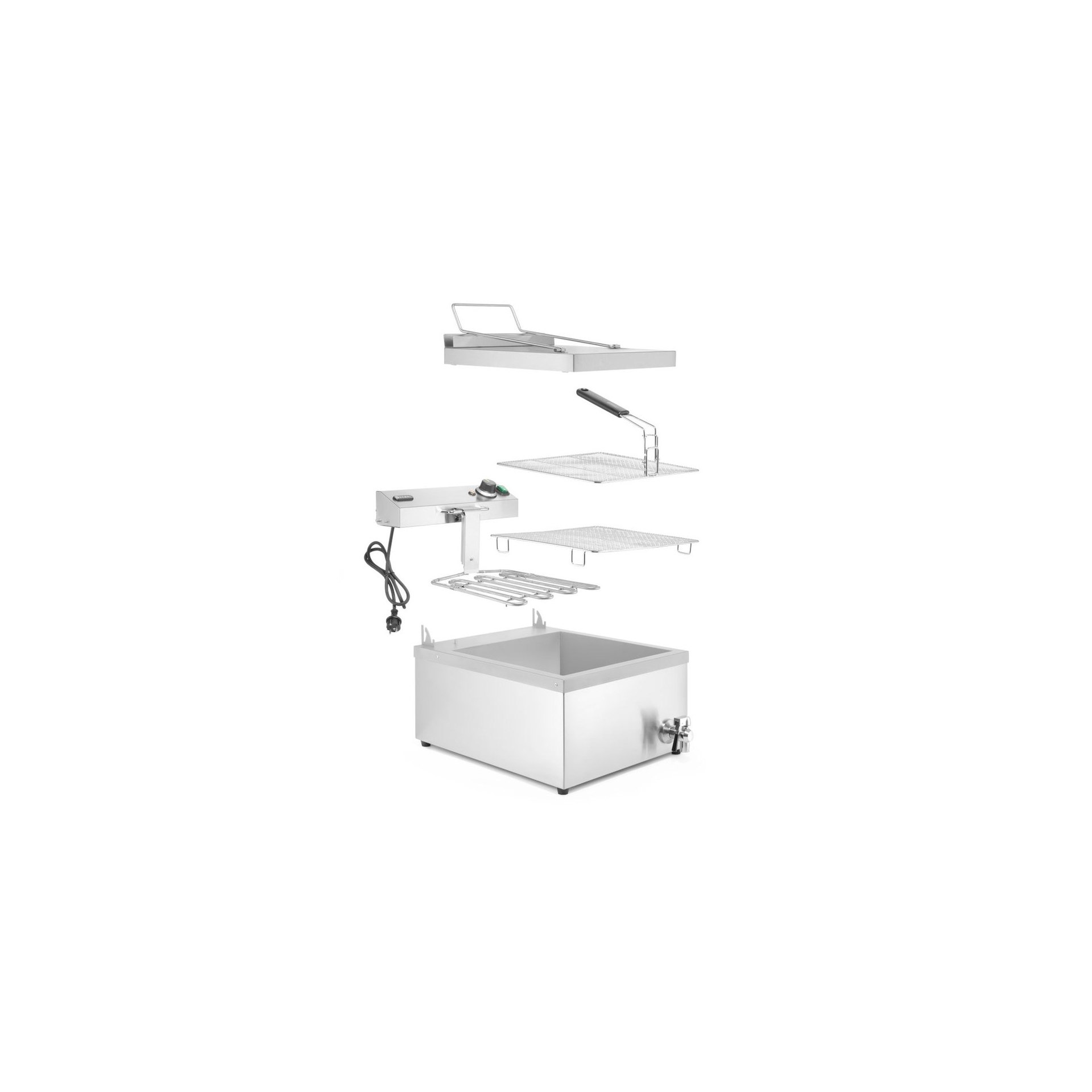 Donut-Fritteuse, 12L, 230V/3500W, 630x860x(H)438mm