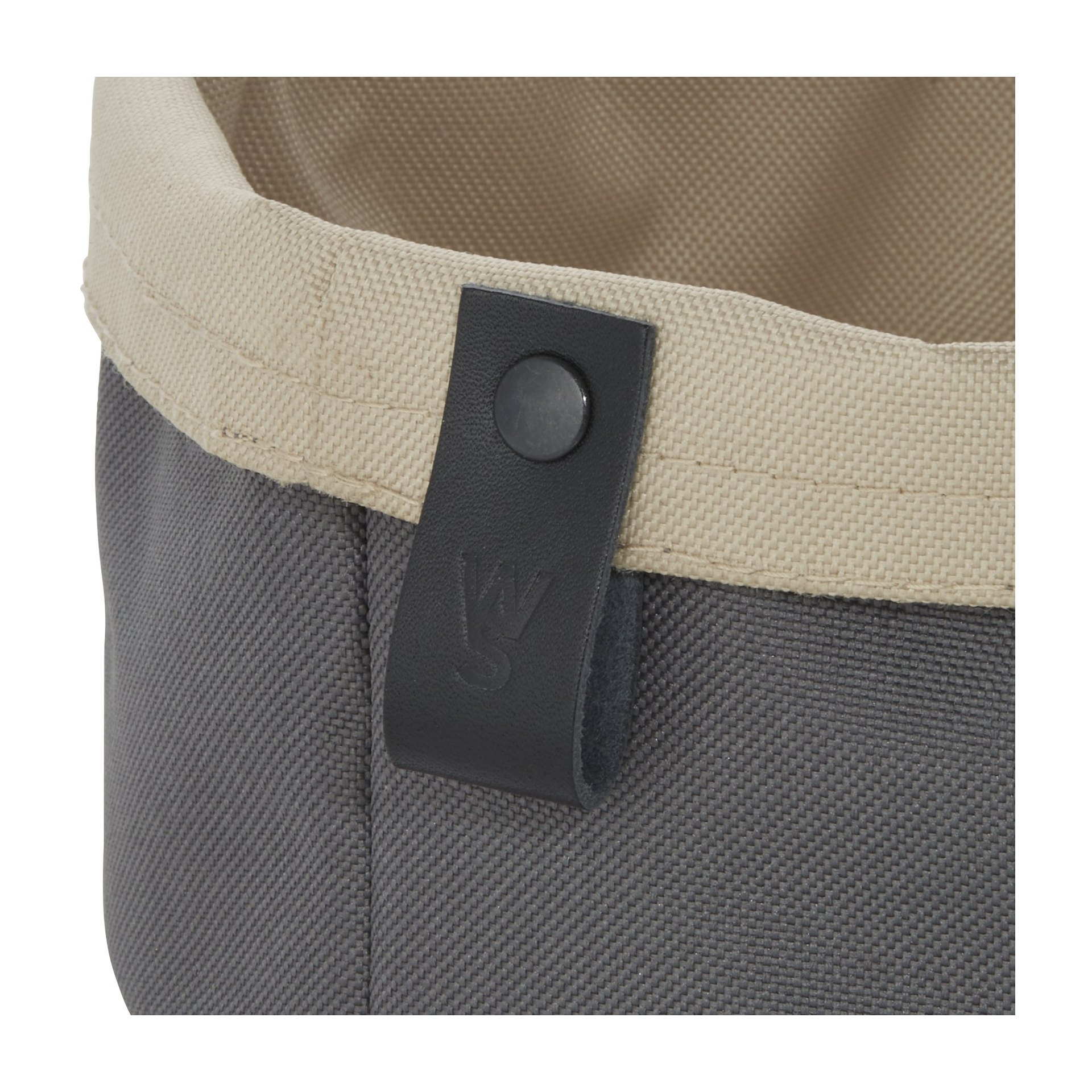 Brottasche FLIP TETRON, Ø 20 cm, Höhe 13 cm, light grey/light khaki, Tetron Brottasche FLIP TETRON, Ø 20 cm, Höhe 13 cm, light grey/light khaki, Tetron