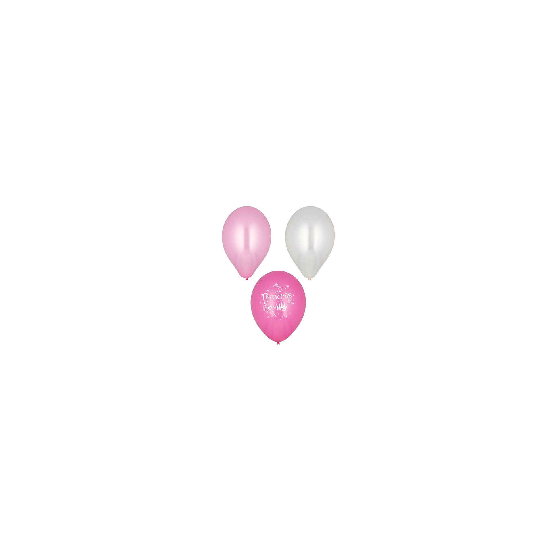 Luftballons Ø 29 cm farbig sortiert "Princess" Luftballons Ø 29 cm farbig sortiert "Princess"