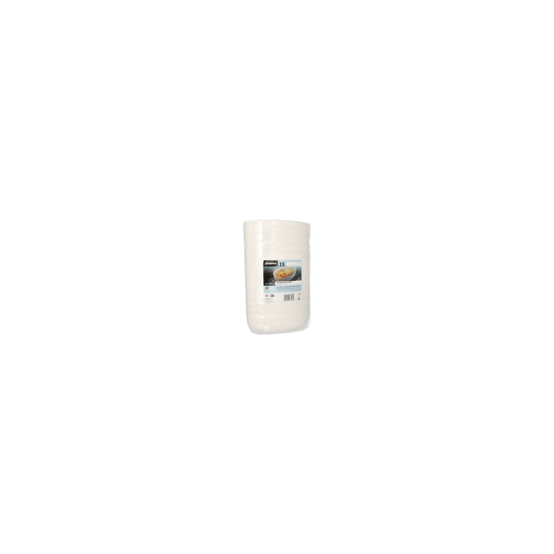 Mehrweg-Schalen oval 900 ml 5,5 cm x 13,5 cm x 20,5 cm weiss "Cella"