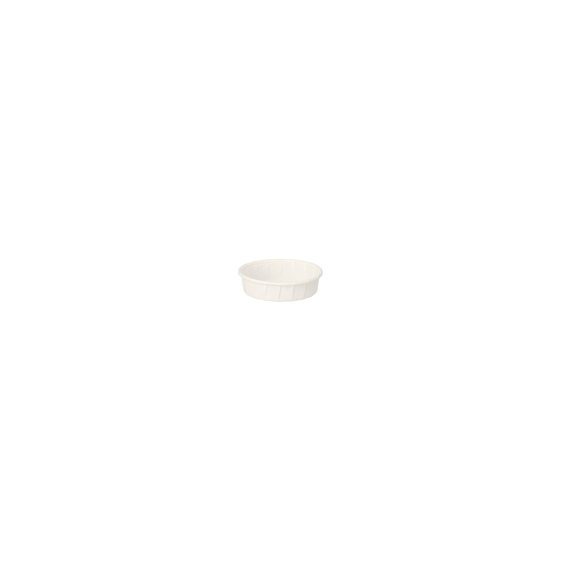 Dressingbecher, Papier "pure" 25 ml Ø 6 cm · 1,5 cm weiss Dressingbecher, Papier "pure" 25 ml Ø 6 cm · 1,5 cm weiss