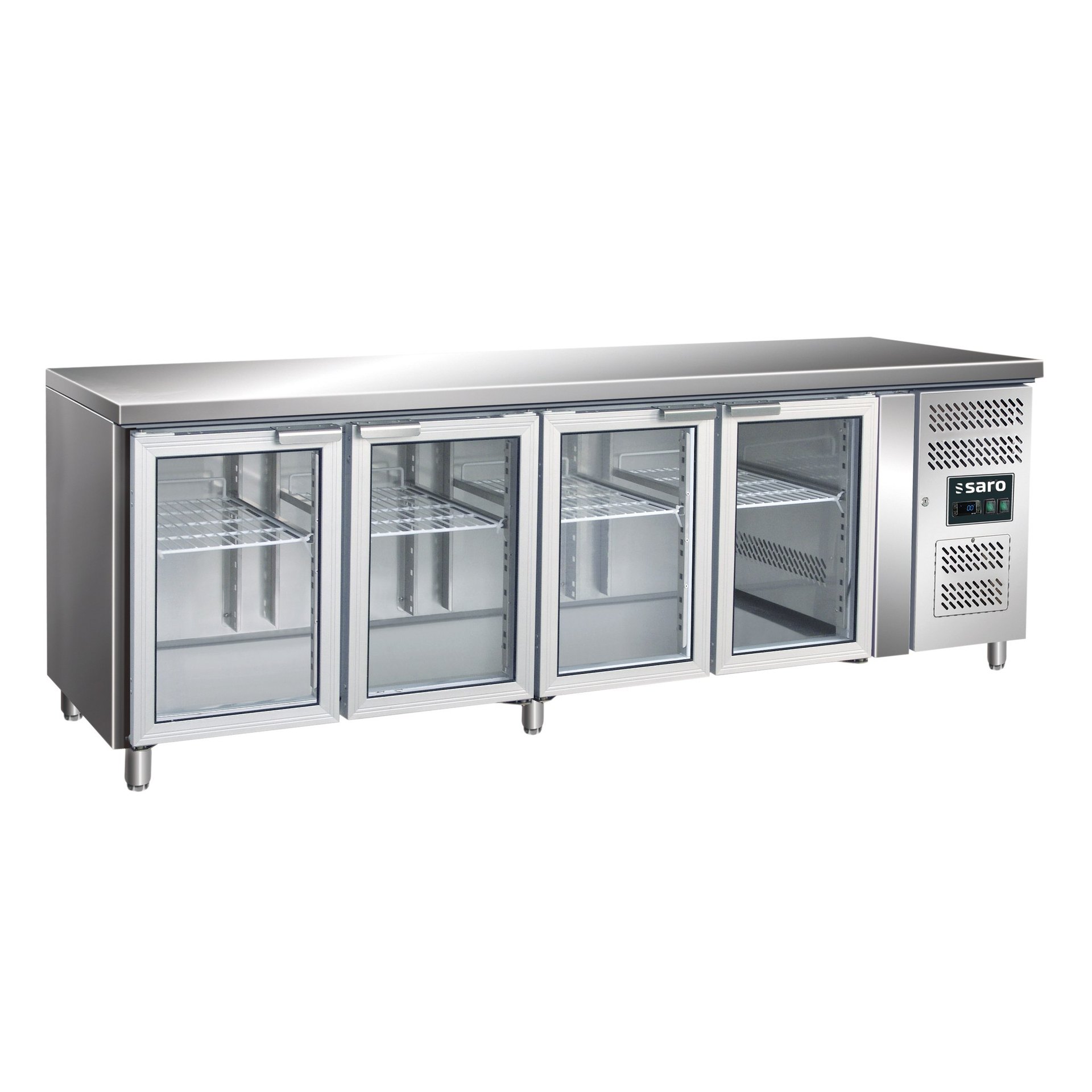 Kühltisch mit 4 Glastüren, GN4100TNG