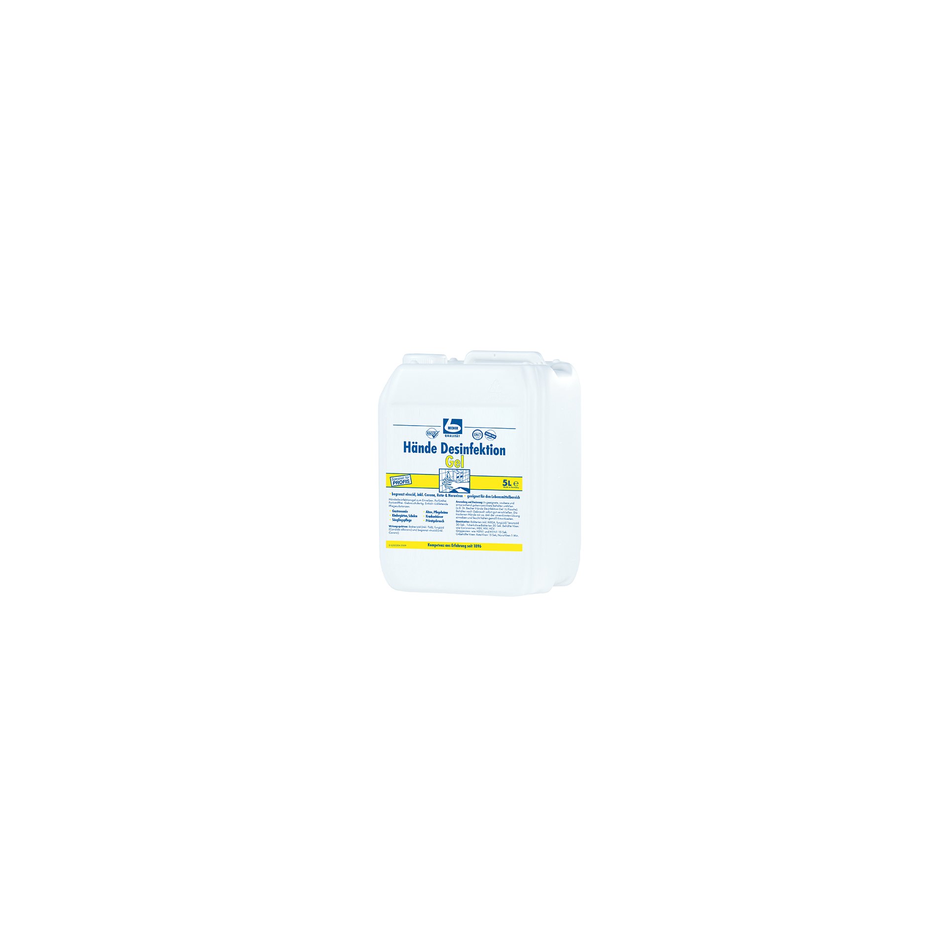 "Dr. Becher" Hände Desinfektion 5 l Gel "Dr. Becher" Hände Desinfektion 5 l Gel