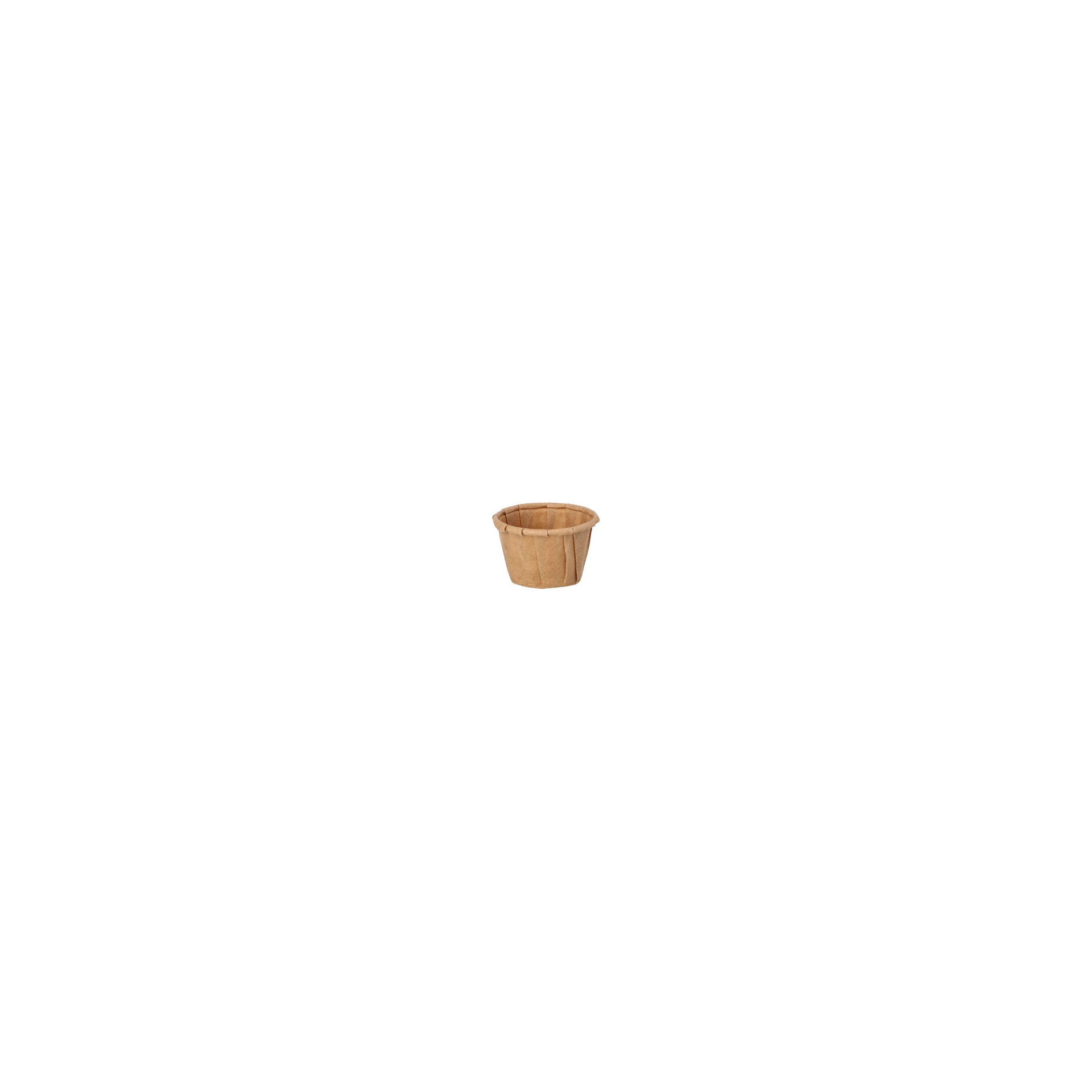 Dressingbecher, Papier "pure" 10 ml Ø 3,5 cm · 2,2 cm braun
