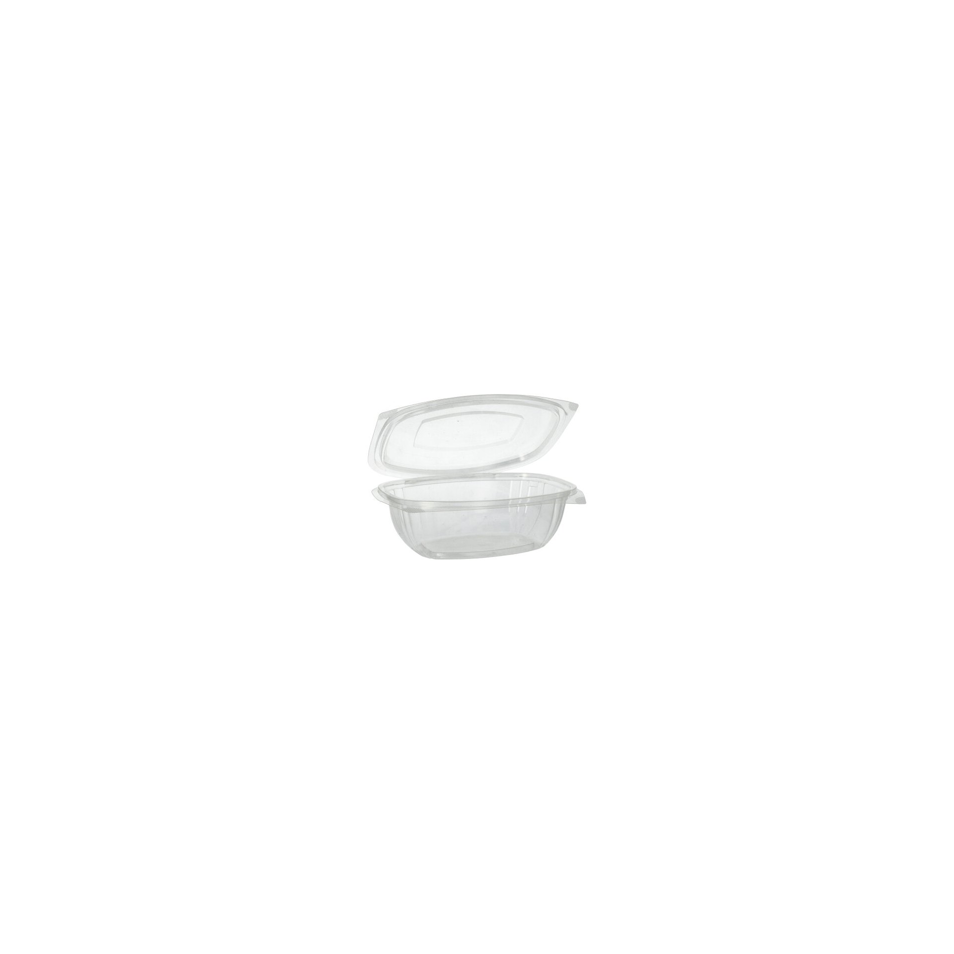Feinkost- und Salatschalen mit Klappdeckeln, PLA "pure" 1000 ml 7,6 cm x 20,5 cm x 16,8 cm