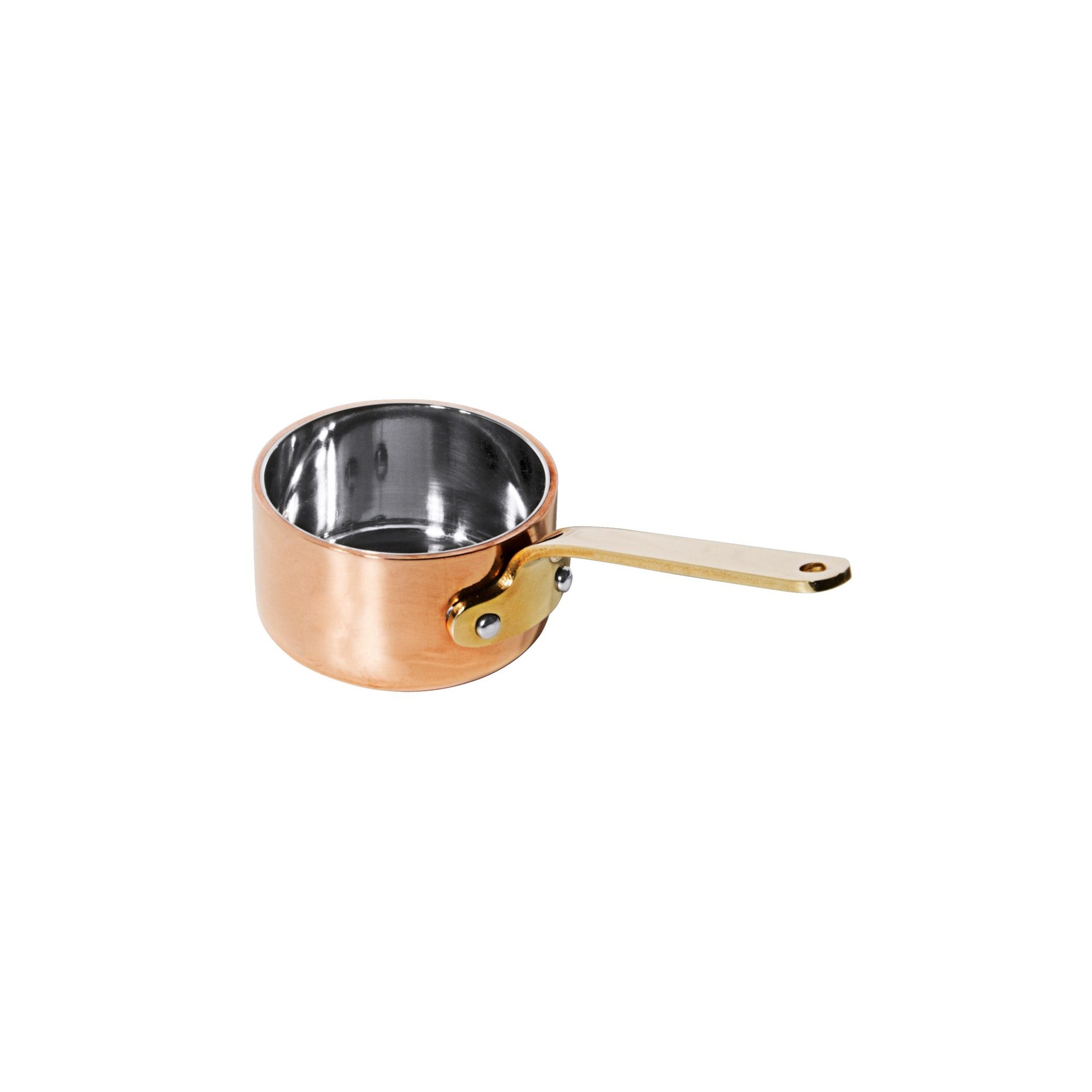 Stielkasserolle aus Kupfer 5 cm