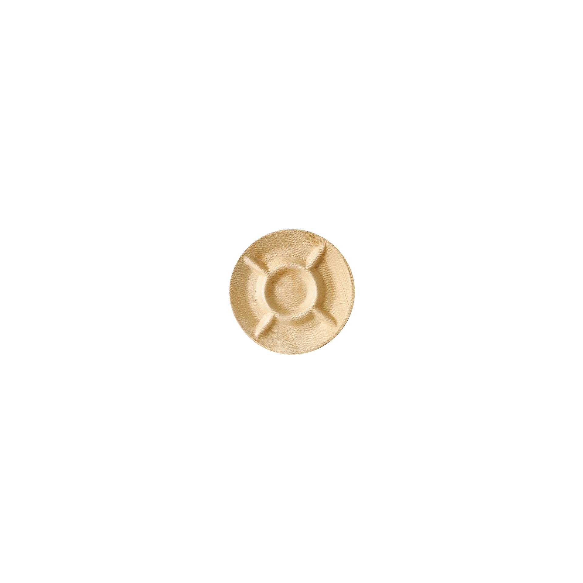 Teller, Palmblatt "pure" 5-geteilt Ø 24,5 cm · 2 cm Teller, Palmblatt "pure" 5-geteilt Ø 24,5 cm · 2 cm
