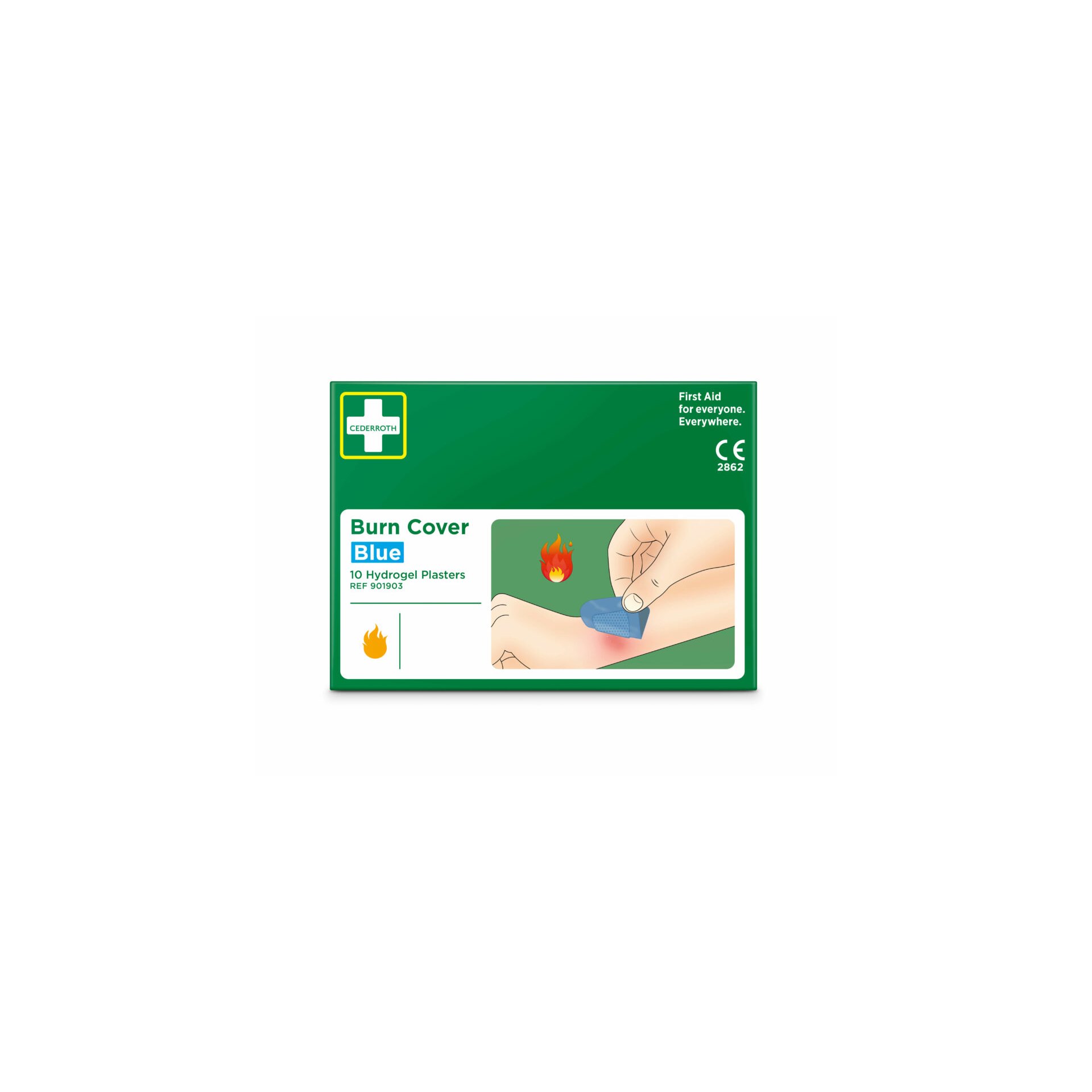 "Cederroth" Burn Cover, Hydrogelpflaster 74 mm x 45 mm "Cederroth" Burn Cover, Hydrogelpflaster 74 mm x 45 mm