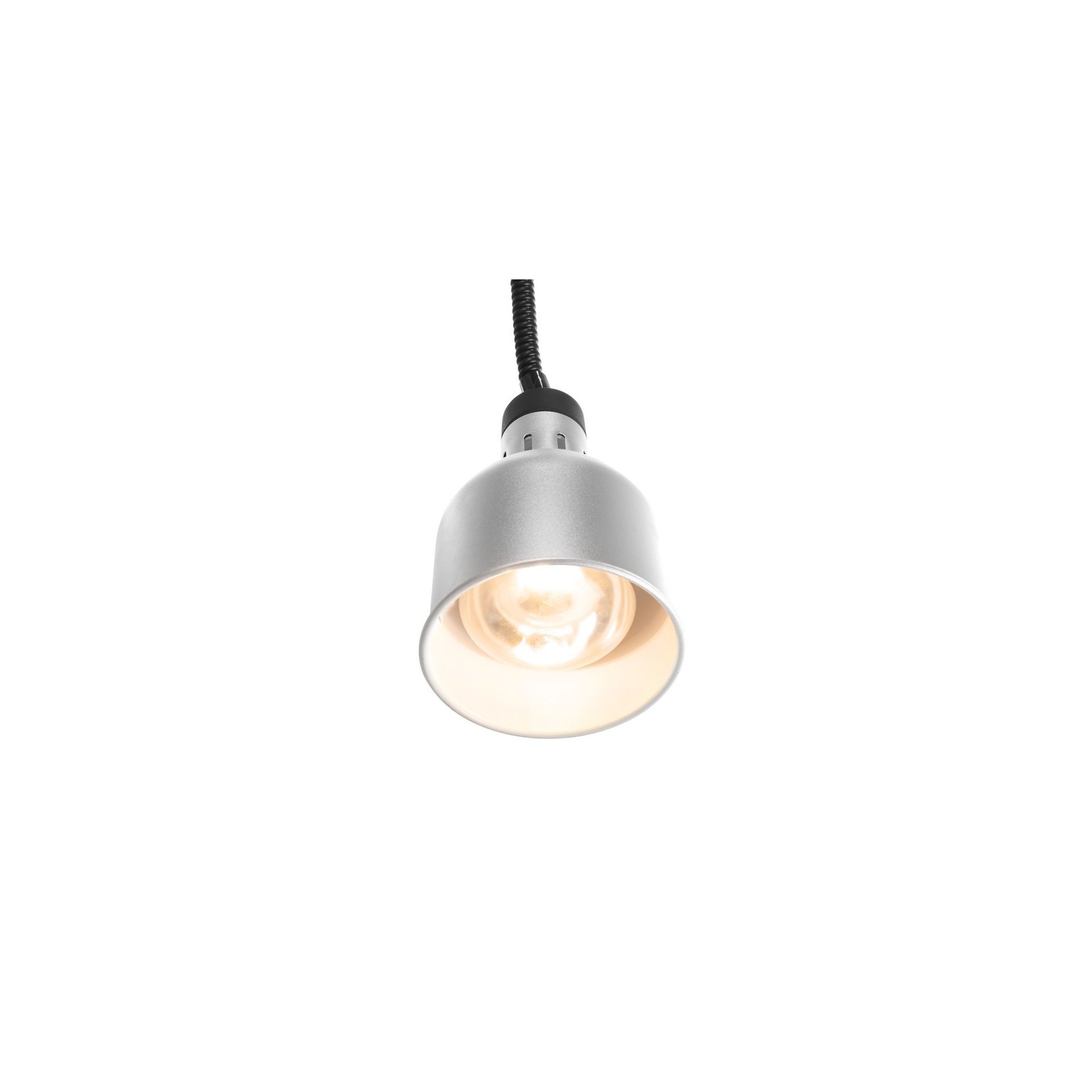 Höhenverstellbare Wärmelampe, zylinderförmig, Silber, 230V/250W, ⌀175x(H)250mm Höhenverstellbare Wärmelampe, zylinderförmig, Silber, 230V/250W, ⌀175x(H)250mm