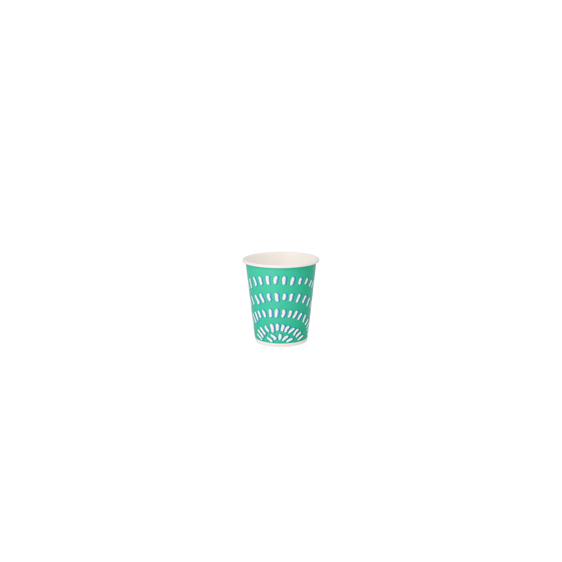 Trinkbecher für Kaltgetränke, Pappe 0,2 l Ø 8 cm · 8,8 cm grün "Rays" Trinkbecher für Kaltgetränke, Pappe 0,2 l Ø 8 cm · 8,8 cm grün "Rays"