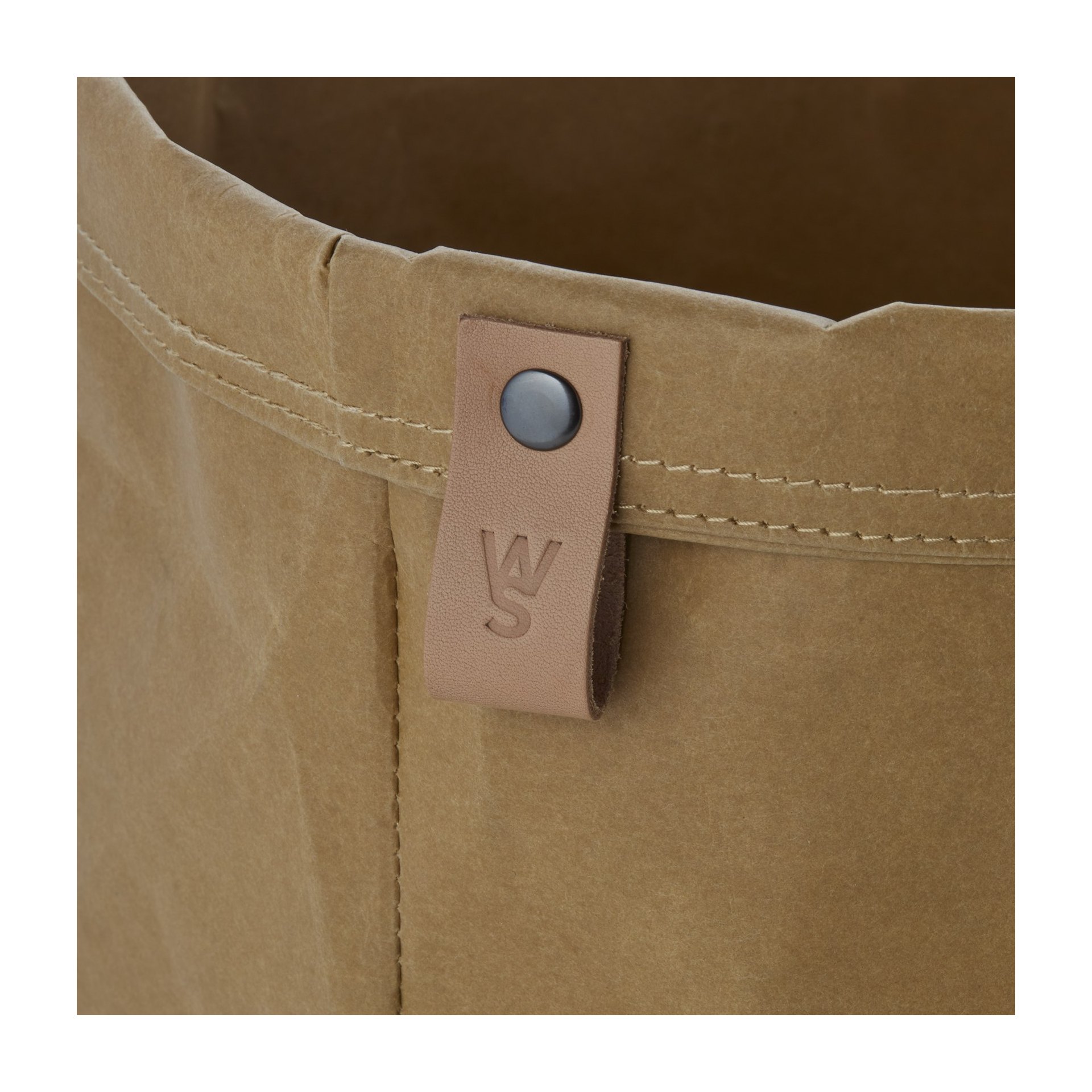 Brottasche CRAFT & CRUMBLE, Ø 30 cm, Höhe 22 cm, khaki, Kraft Paper