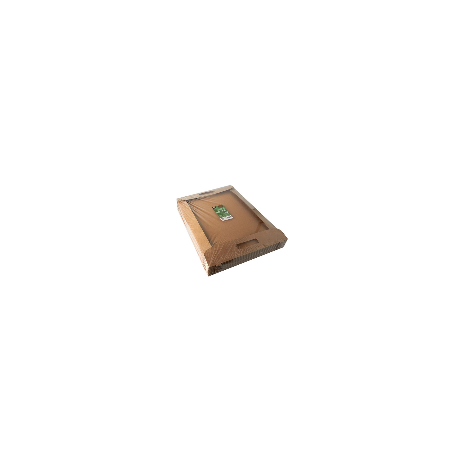 Tragetabletts, Pappe "pure" 4,5 cm x 54,4 cm x 36,6 cm braun "100% Fair" Tragetabletts, Pappe "pure" 4,5 cm x 54,4 cm x 36,6 cm braun "100% Fair"