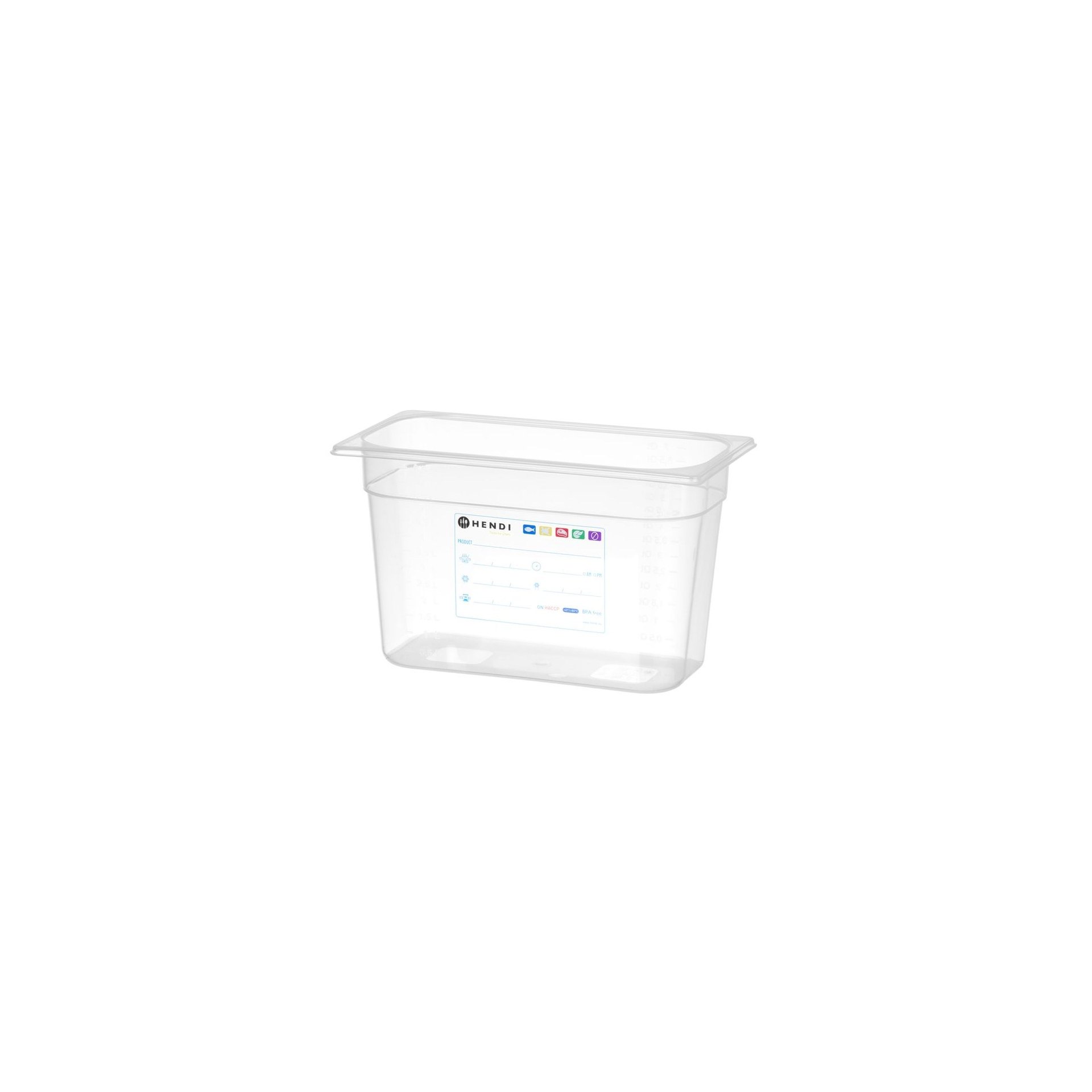 Gastronorm-Behälter 1/3, GN 1/3, 7,8L, Transparent, 325x176x(H)200mm Gastronorm-Behälter 1/3, GN 1/3, 7,8L, Transparent, 325x176x(H)200mm