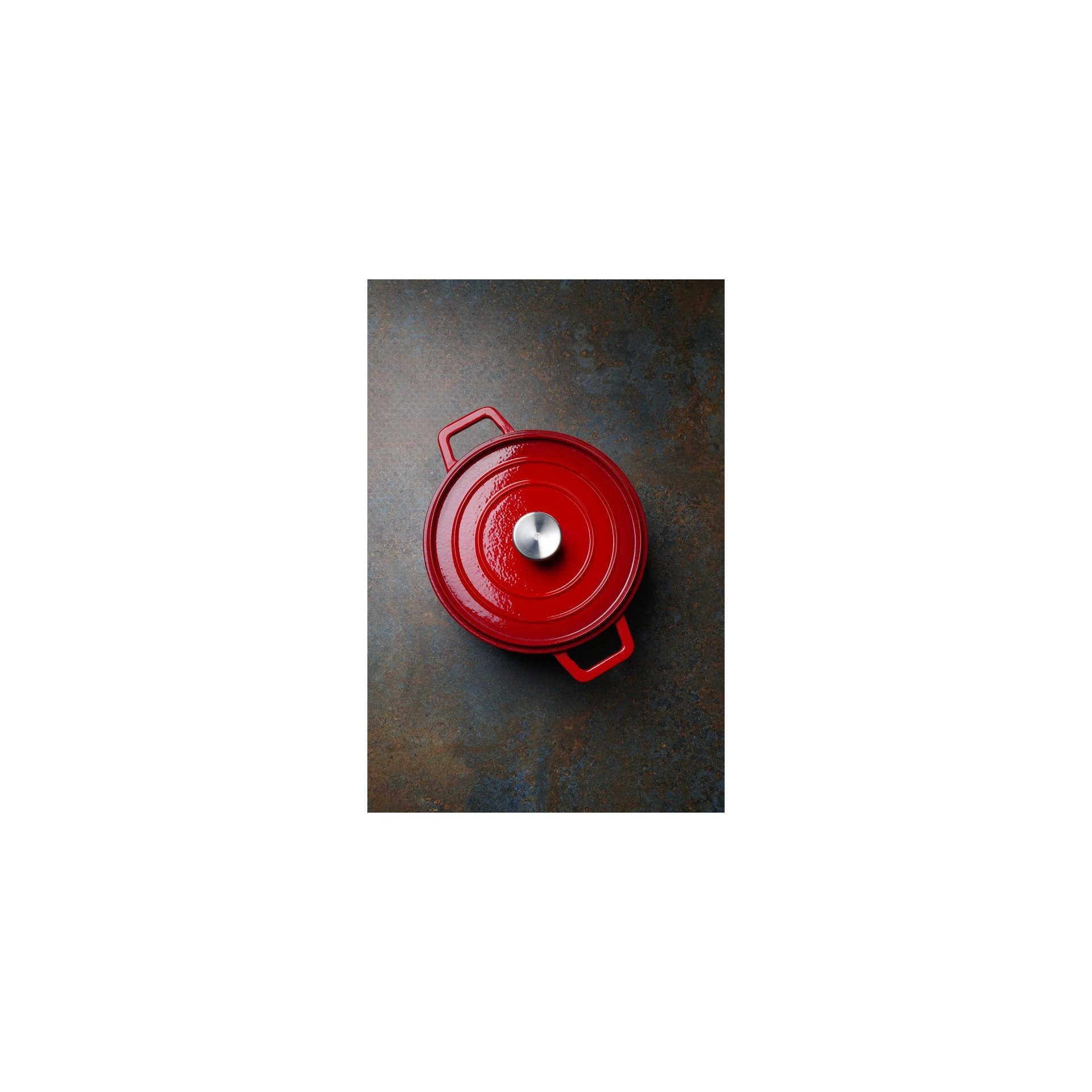 Emaillierter Gusseisentopf, 3,7L, Rot, 317x240x(H)105mm Emaillierter Gusseisentopf, 3,7L, Rot, 317x240x(H)105mm