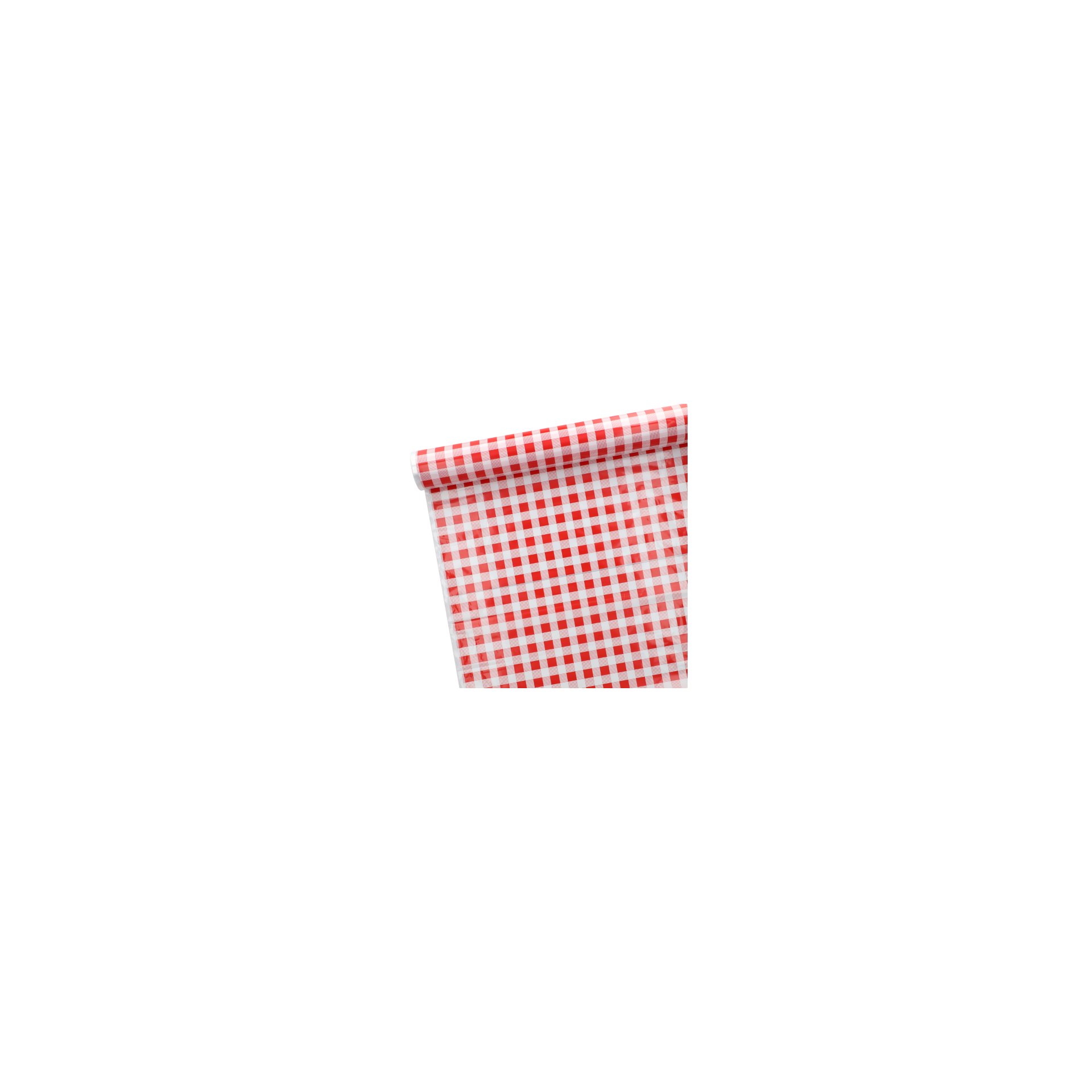 Tischdecke, Folie 50 m x 80 cm rot "Karo"