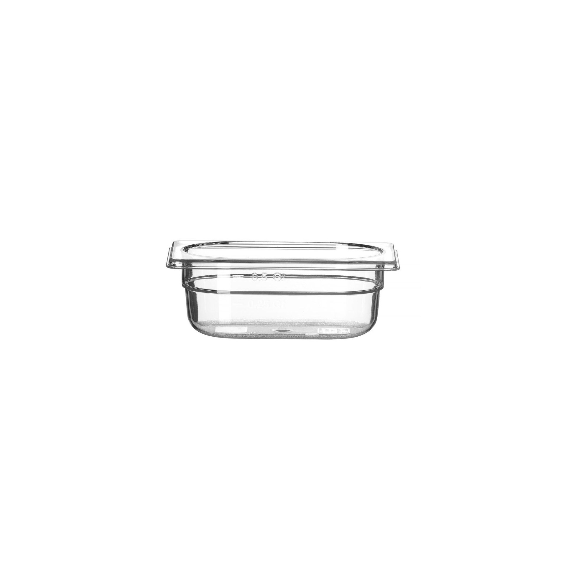 Gastronorm-Behälter 1/9, Profi Line, GN 1/9, 0,6L, Transparent, 176x108x(H)65mm Gastronorm-Behälter 1/9, Profi Line, GN 1/9, 0,6L, Transparent, 176x108x(H)65mm