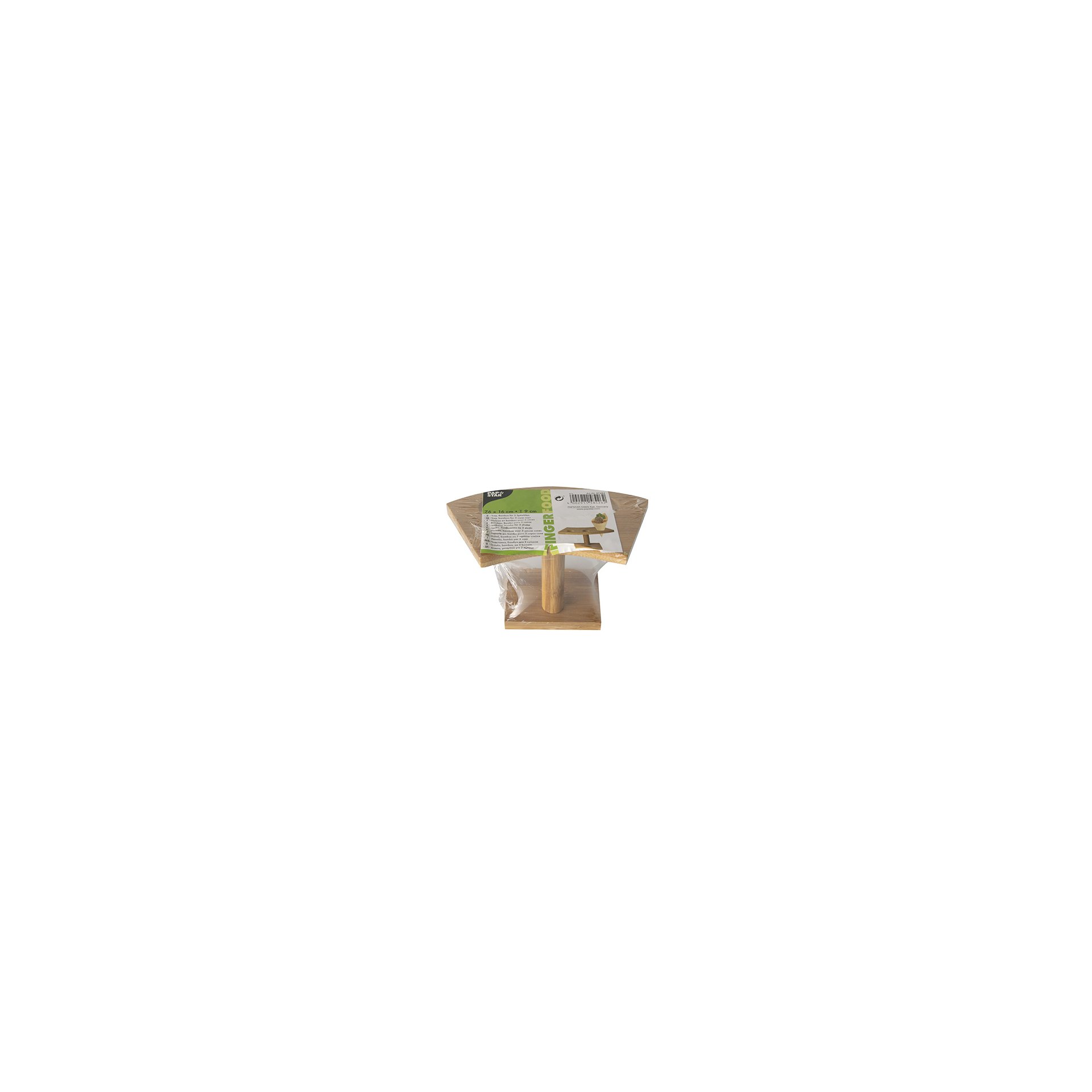 Tray, Bambus "pure" 9 cm x 16 cm x 7,6 cm für 3 Spitztüten