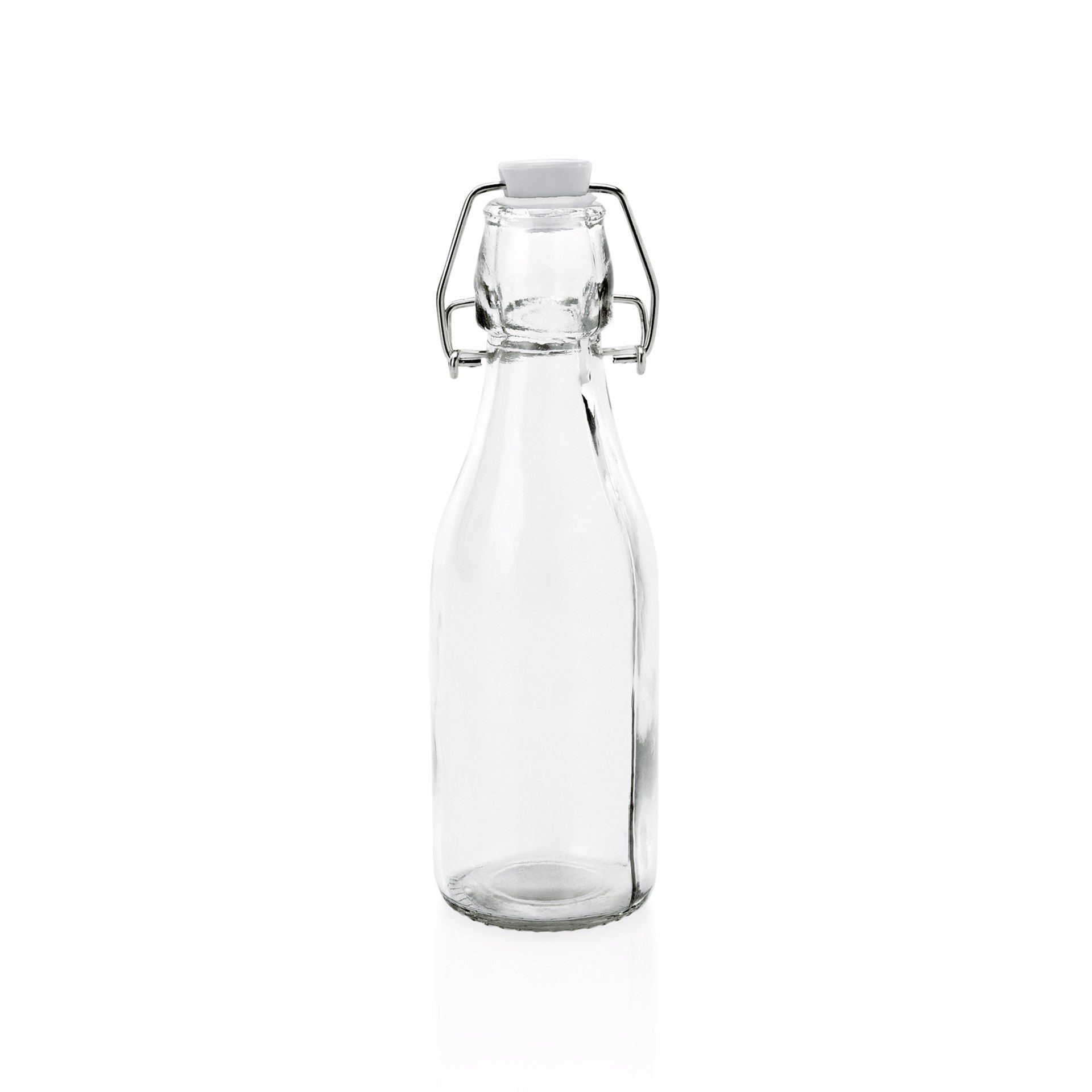 Bügelverschlussflasche 250 ml, Ø 5,5 cm, (H) 19,5 cm Bügelverschlussflasche 250 ml, Ø 5,5 cm, (H) 19,5 cm