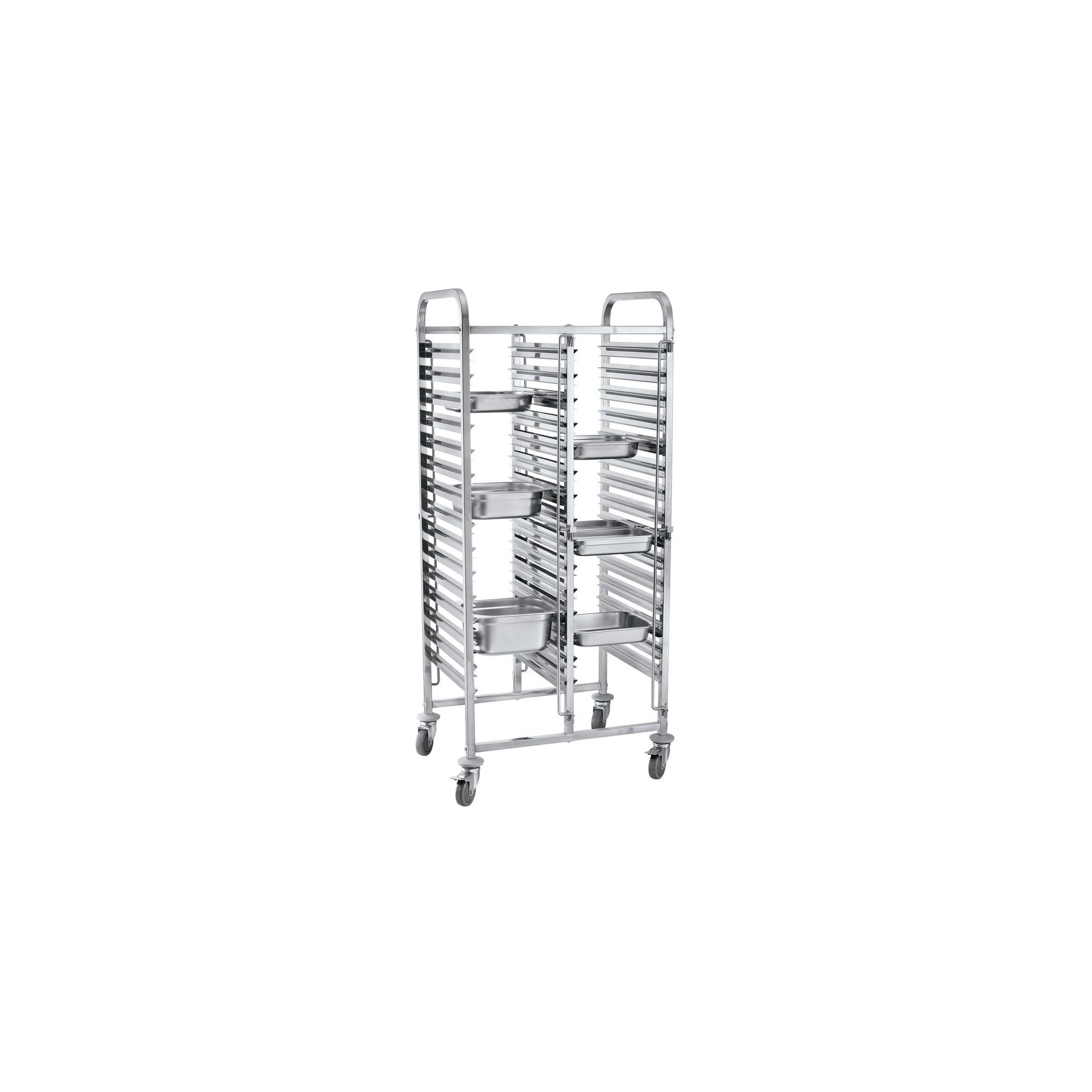 Transportwagen doppelt - 30xGN1/1, 798x610x(H)1710mm Transportwagen doppelt - 30xGN1/1, 798x610x(H)1710mm
