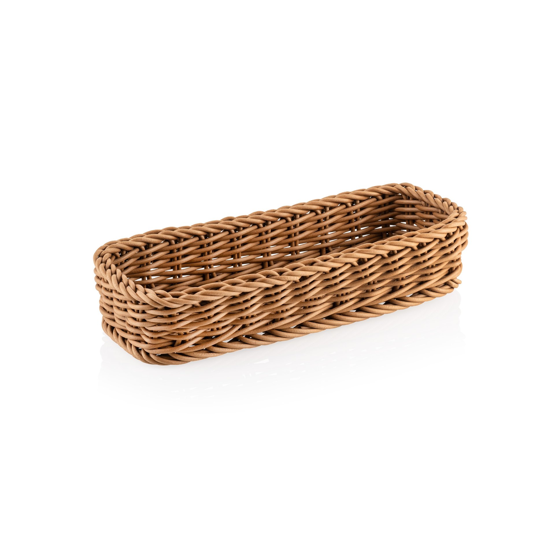 Besteckkorb 27 x 10 x 5 cm, braun