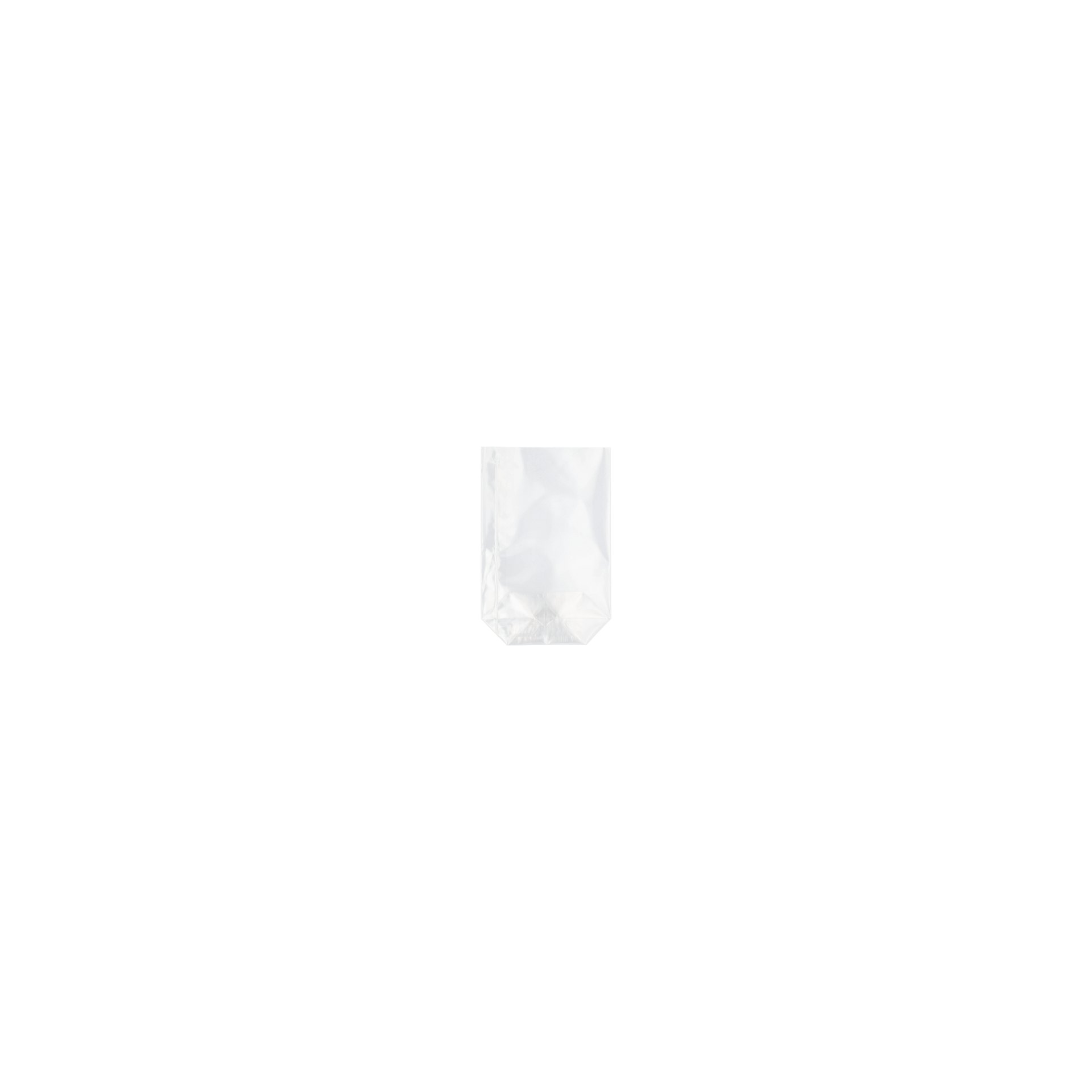 Bodenbeutel, PP 15 cm x 10 cm x 3,5 cm transparent Bodenbeutel, PP 15 cm x 10 cm x 3,5 cm transparent
