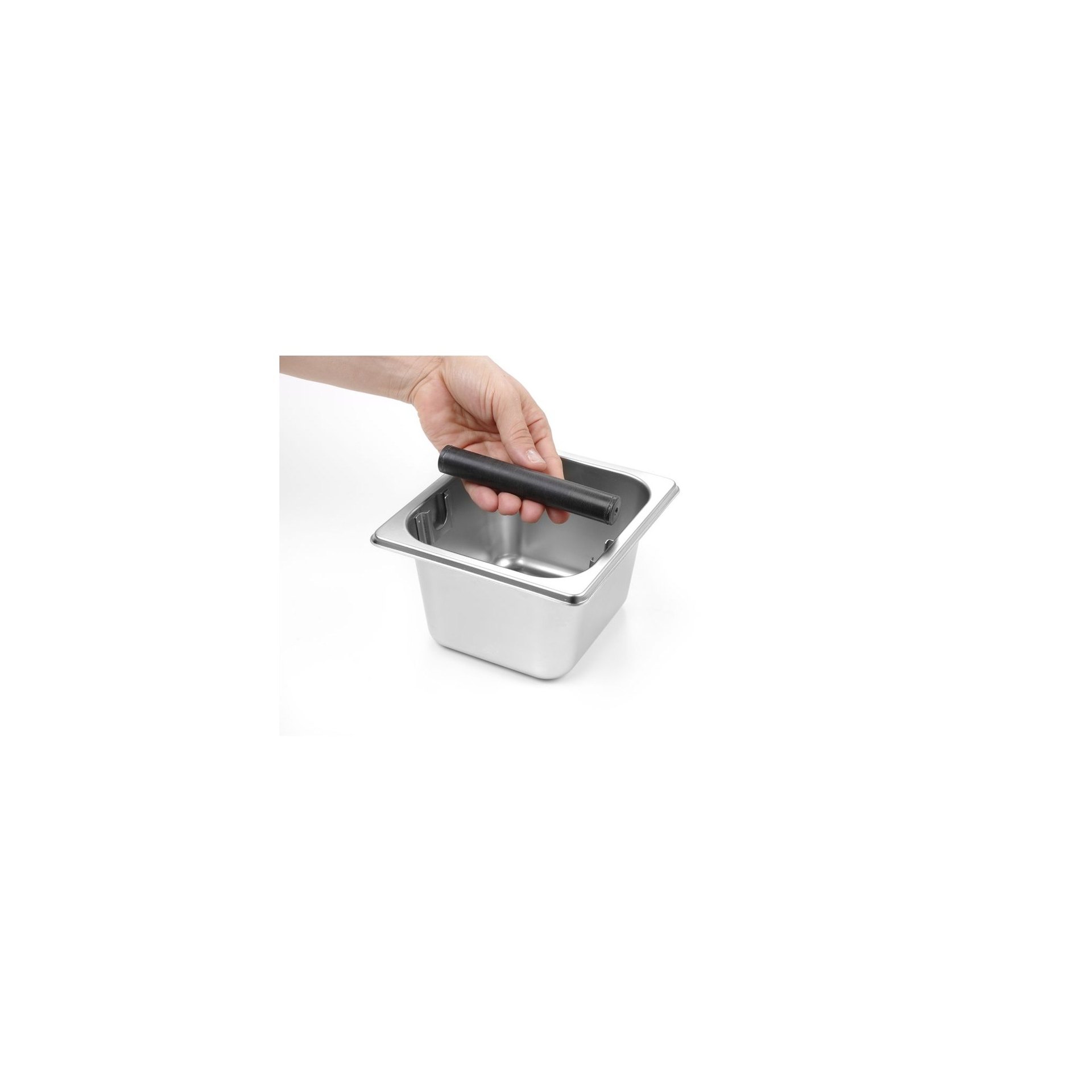 Kaffeesatz-Abklopfbehälter, GN 1/6, 176x162x(H)100mm