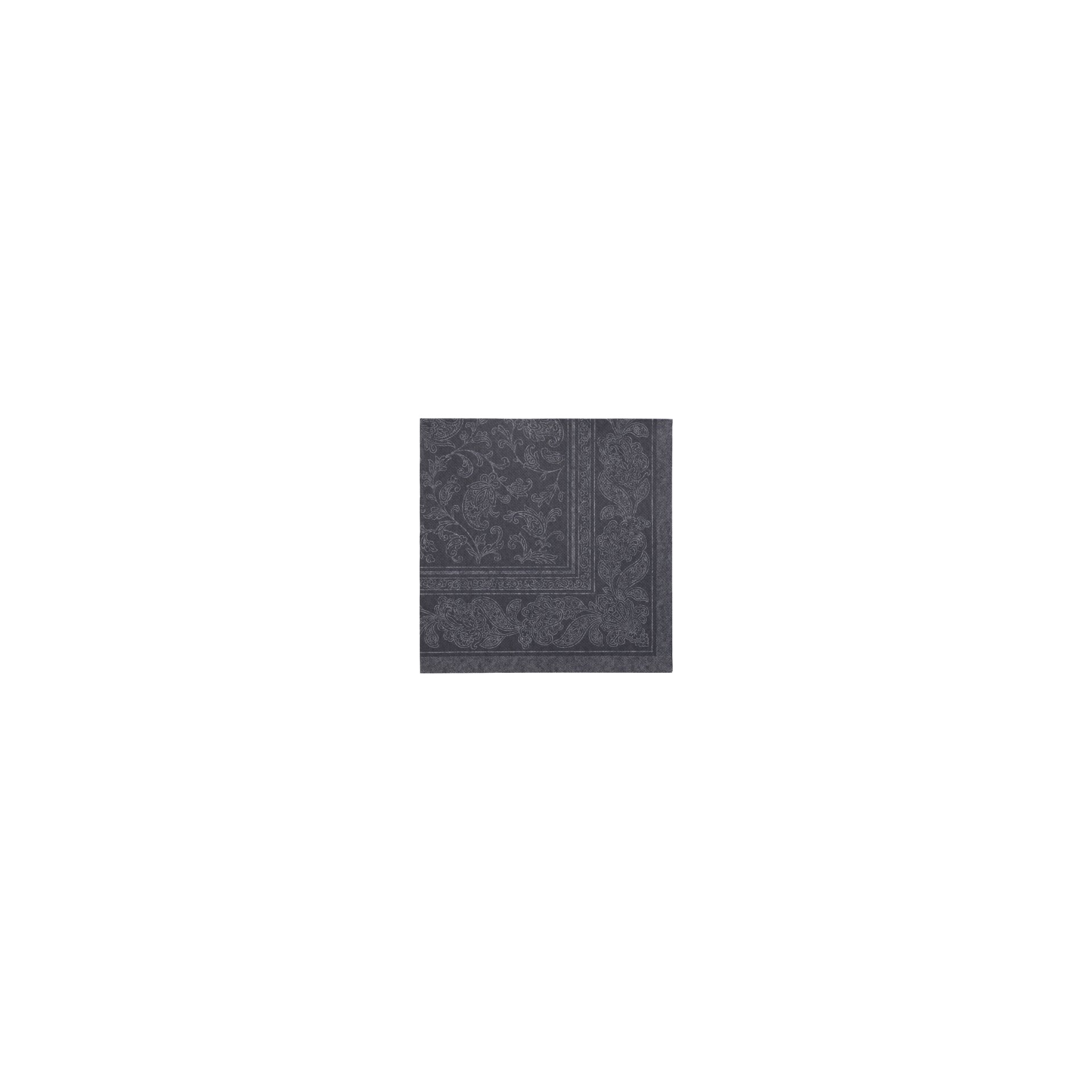 Servietten "ROYAL Collection" 1/4-Falz 40 cm x 40 cm schwarz "Ornaments"