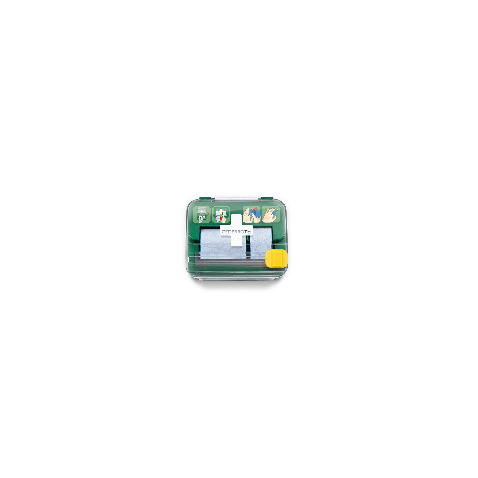 "Cederroth" Soft Foam Bandage Spender 2-in-1 12,3 cm x 13,8 cm x 14,2 cm grün