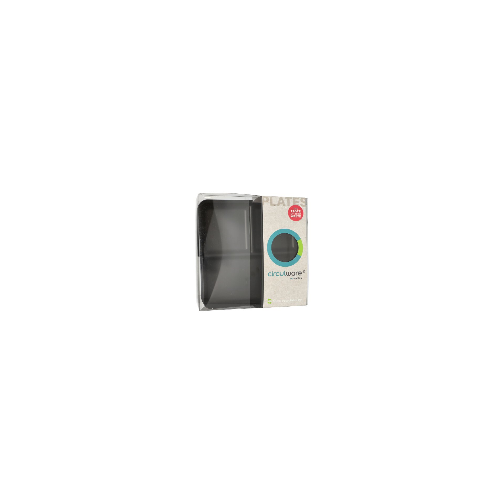"Circulware" Mehrweg-Schalen Mix & Match eckig 2,9 cm x 23,4 cm x 23,4 cm schwarz "Circulware" Mehrweg-Schalen Mix & Match eckig 2,9 cm x 23,4 cm x 23,4 cm schwarz