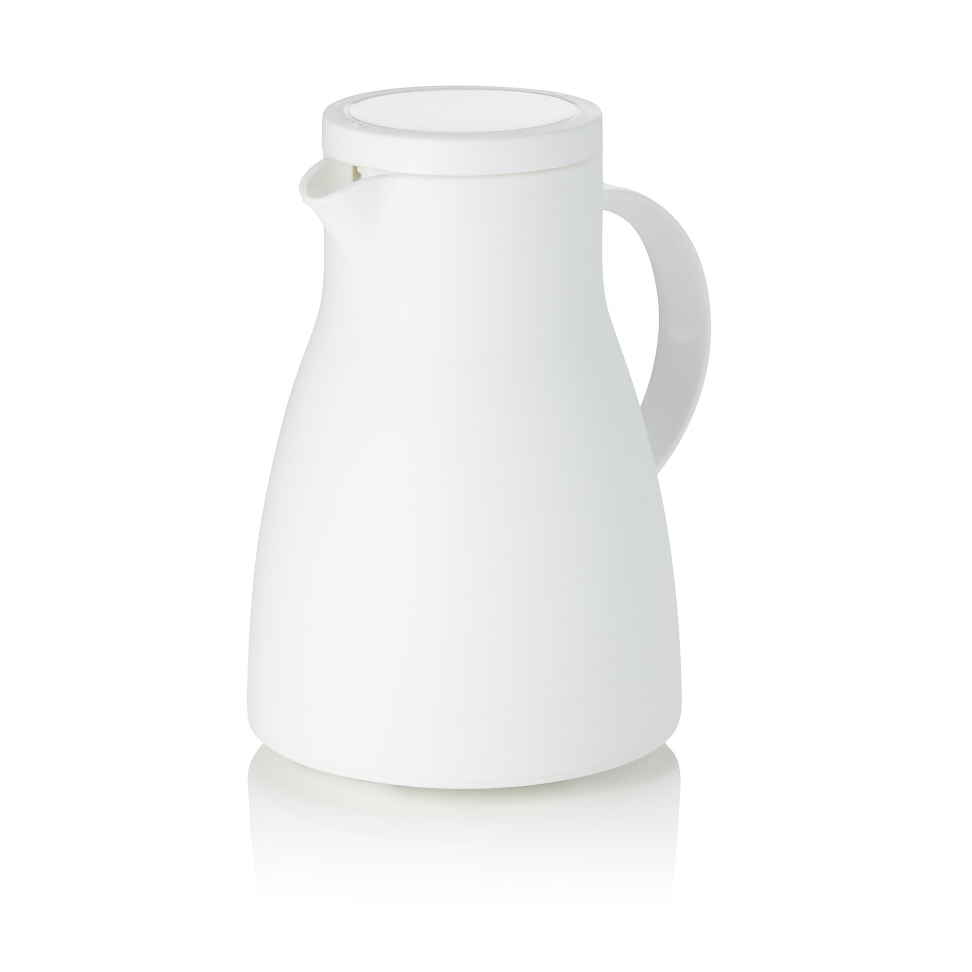Isolierkanne, 1 ltr., Ø 14,5 cm, Höhe 22 cm, weiß, Polypropylen