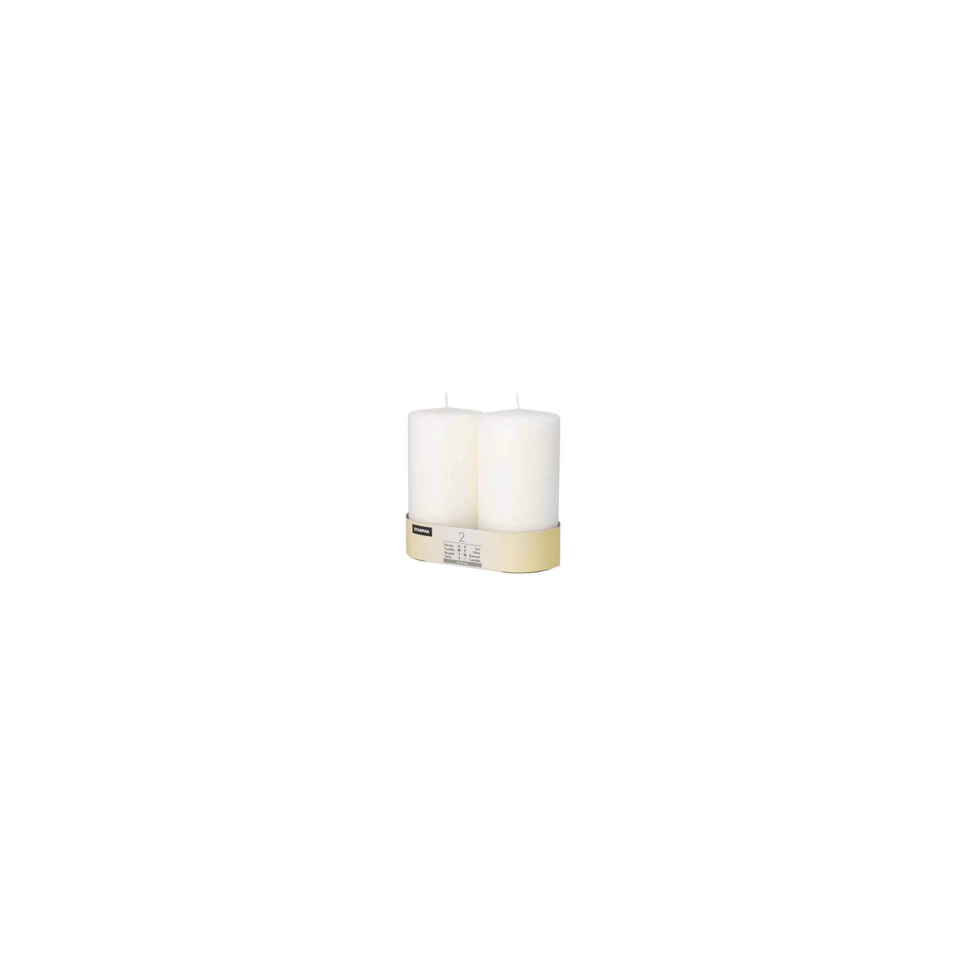 Stumpenkerzen Ø 80 mm · 150 mm weiss mit Flachkopf Stumpenkerzen Ø 80 mm · 150 mm weiss mit Flachkopf