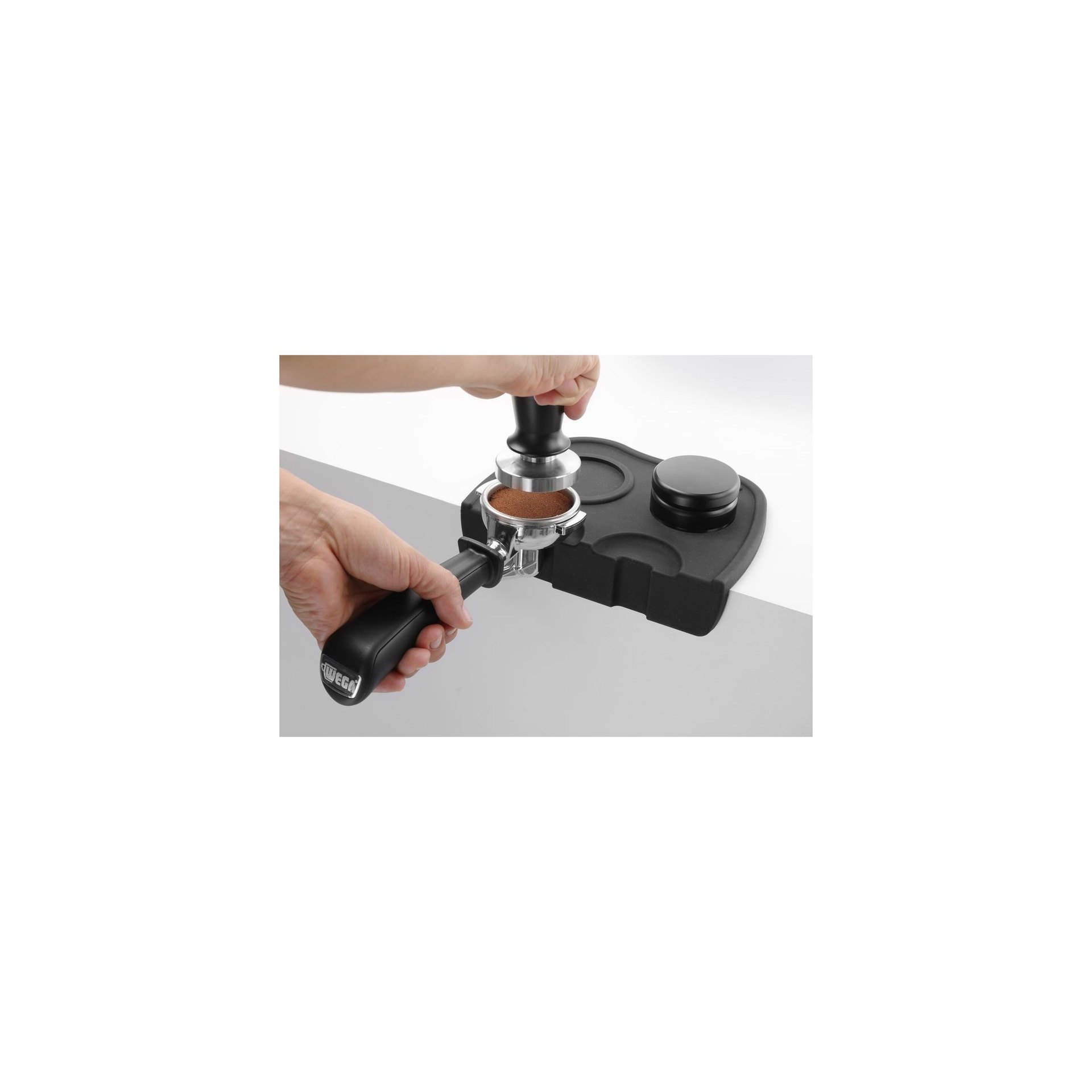 Kaffee-Stampfer mit Feder, ⌀58x(H)100mm