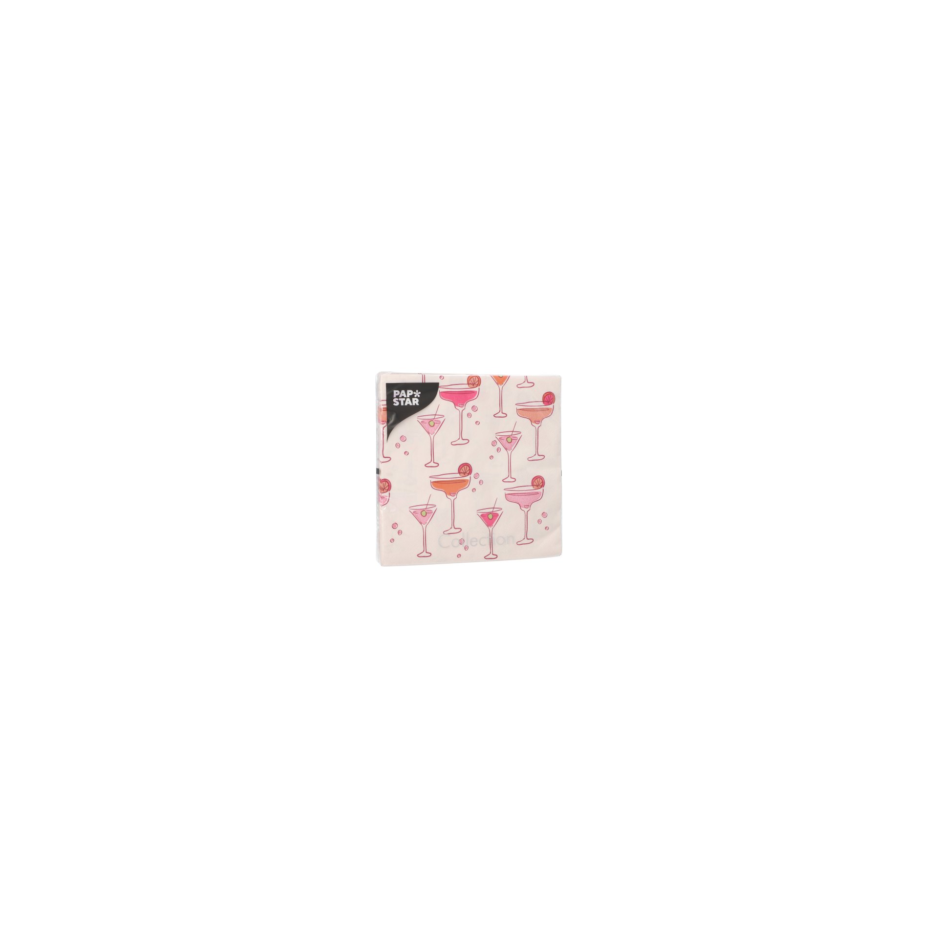 Servietten, 3-lagig 1/4-Falz 33 cm x 33 cm "Aperitifs"