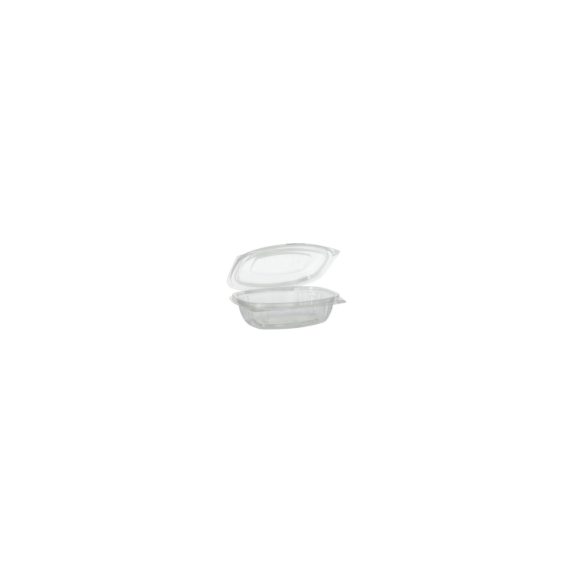 Feinkost- und Salatschalen mit Klappdeckeln, PLA "pure" 375 ml 4,8 cm x 16,1 cm x 13,2 cm