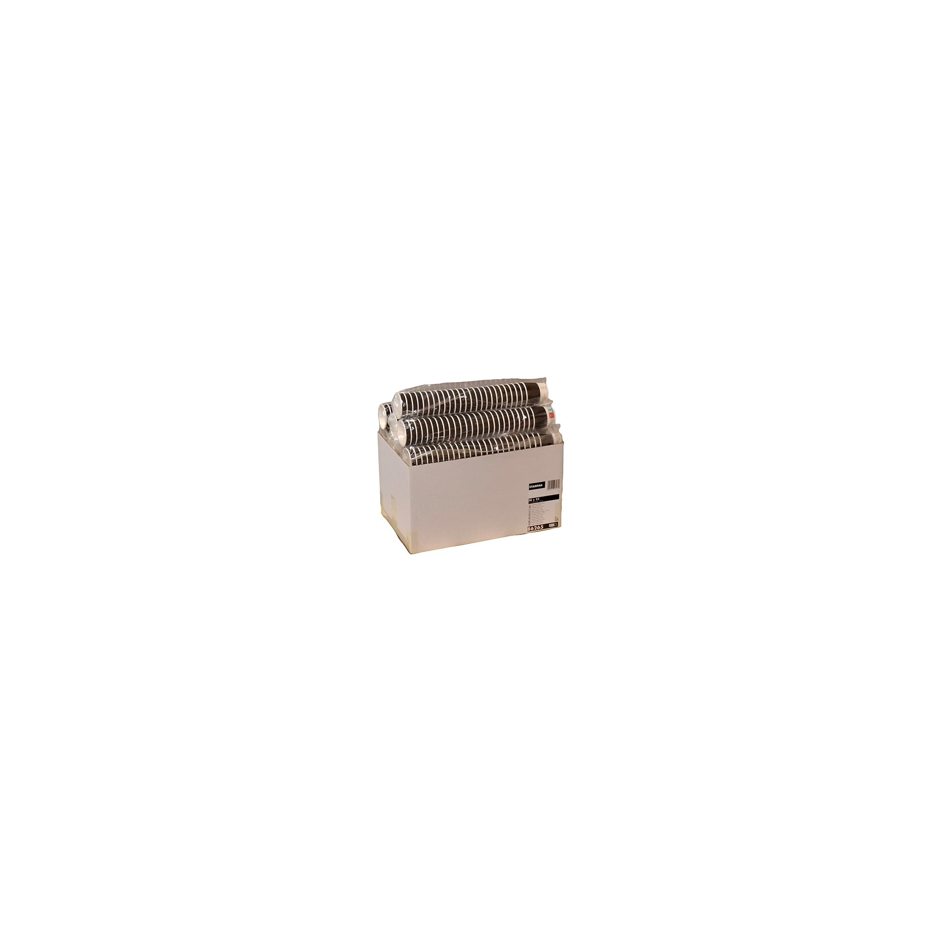Trinkbecher, Pappe "To Go" 0,1 l Ø 6 cm · 6 cm schwarz Ripple Wall