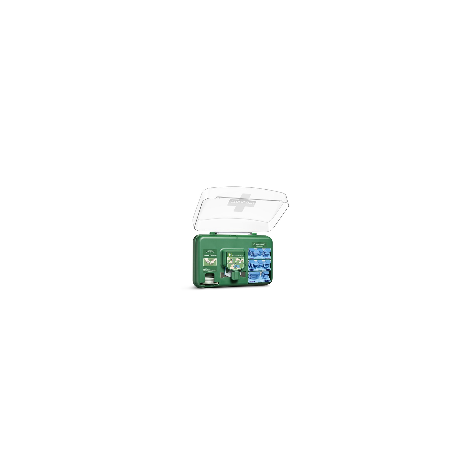 "Cederroth" Wound Care Dispenser, Pflasterspender Detectable 20,3 cm x 30,6 cm x 15,5 cm blau