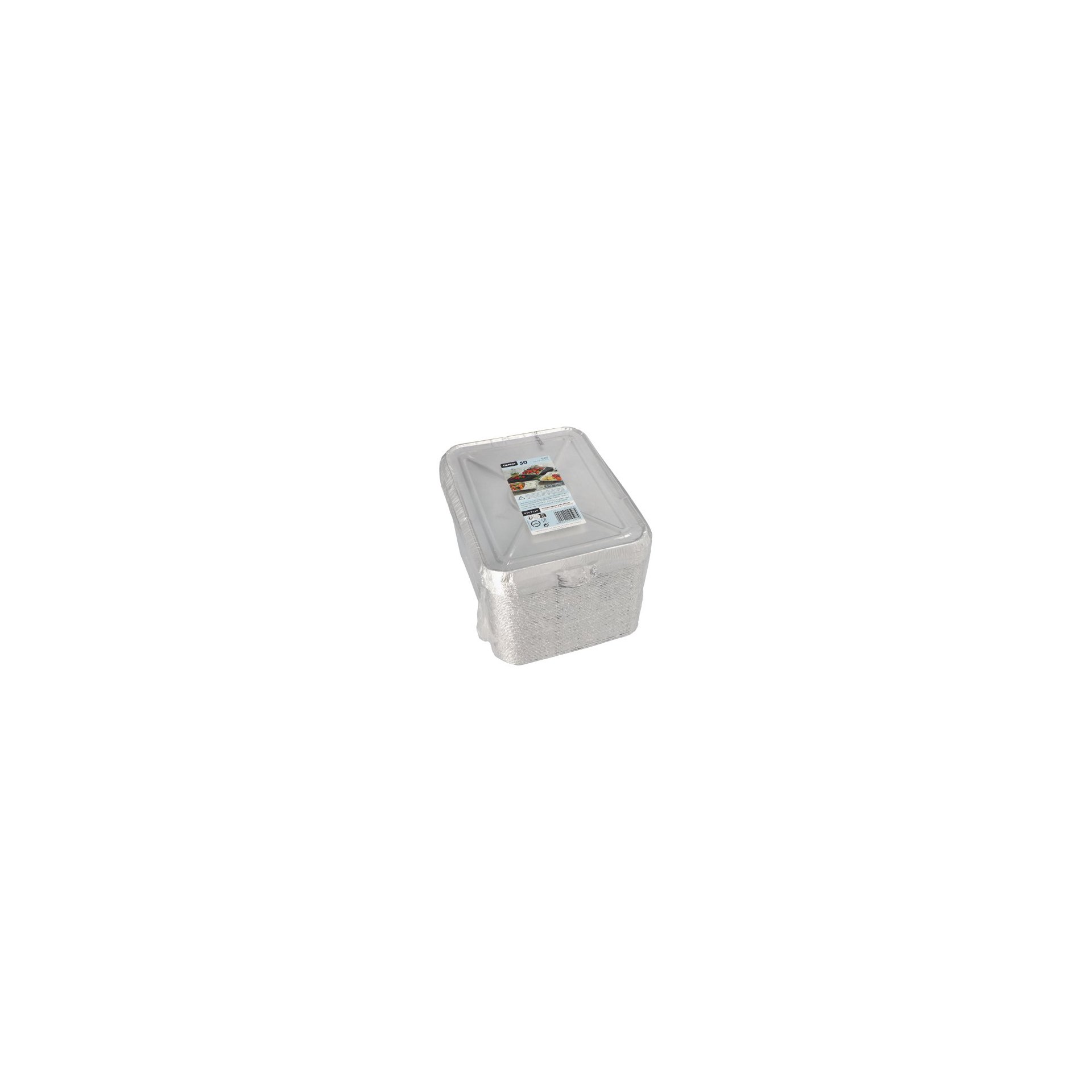 Menüschalen + Deckel, Alu 3-geteilt 0,76 l 3 cm x 17,7 cm x 22,5 cm