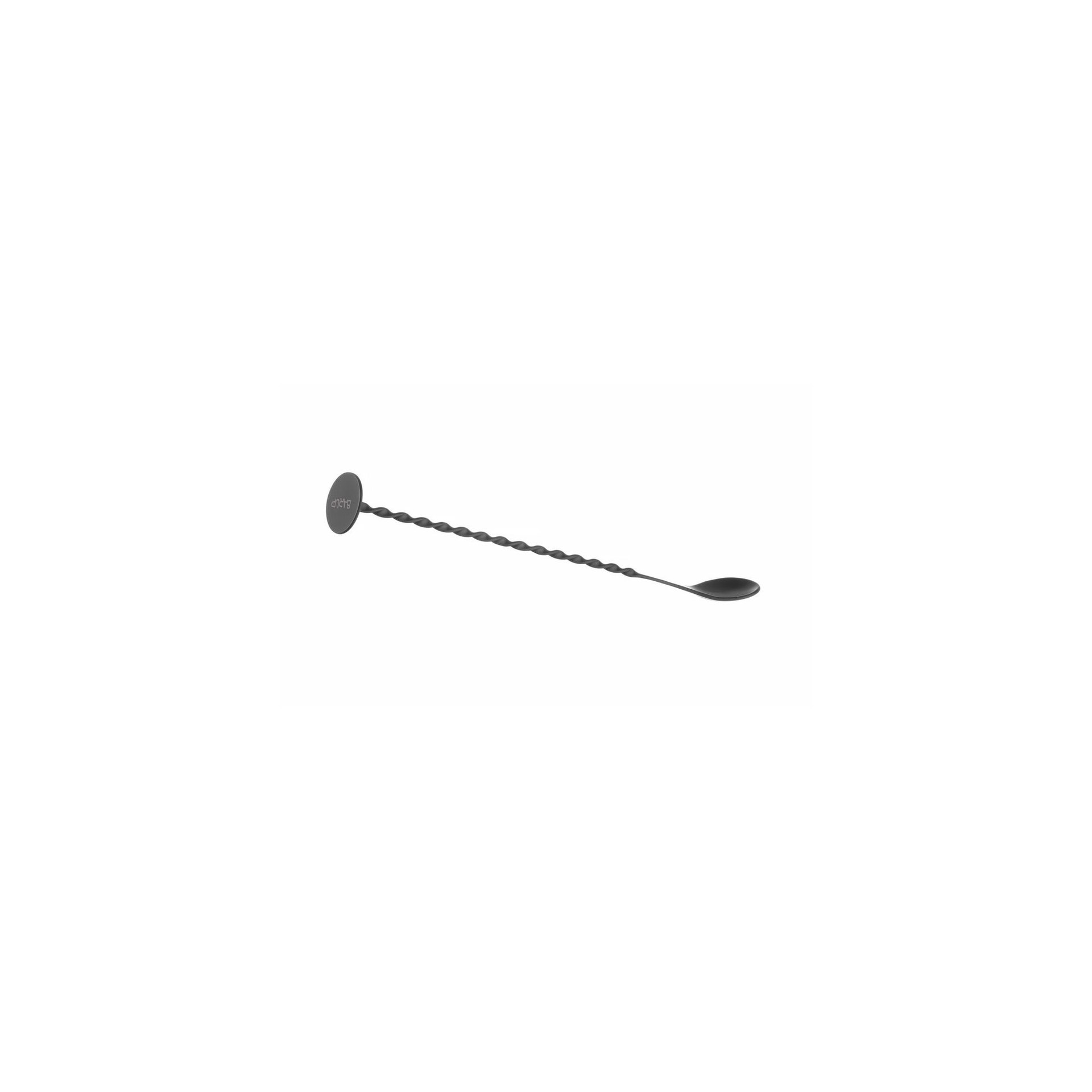 Barlöffel mit Stößel, BarUp, Schwarz, 280x35mm Barlöffel mit Stößel, BarUp, Schwarz, 280x35mm