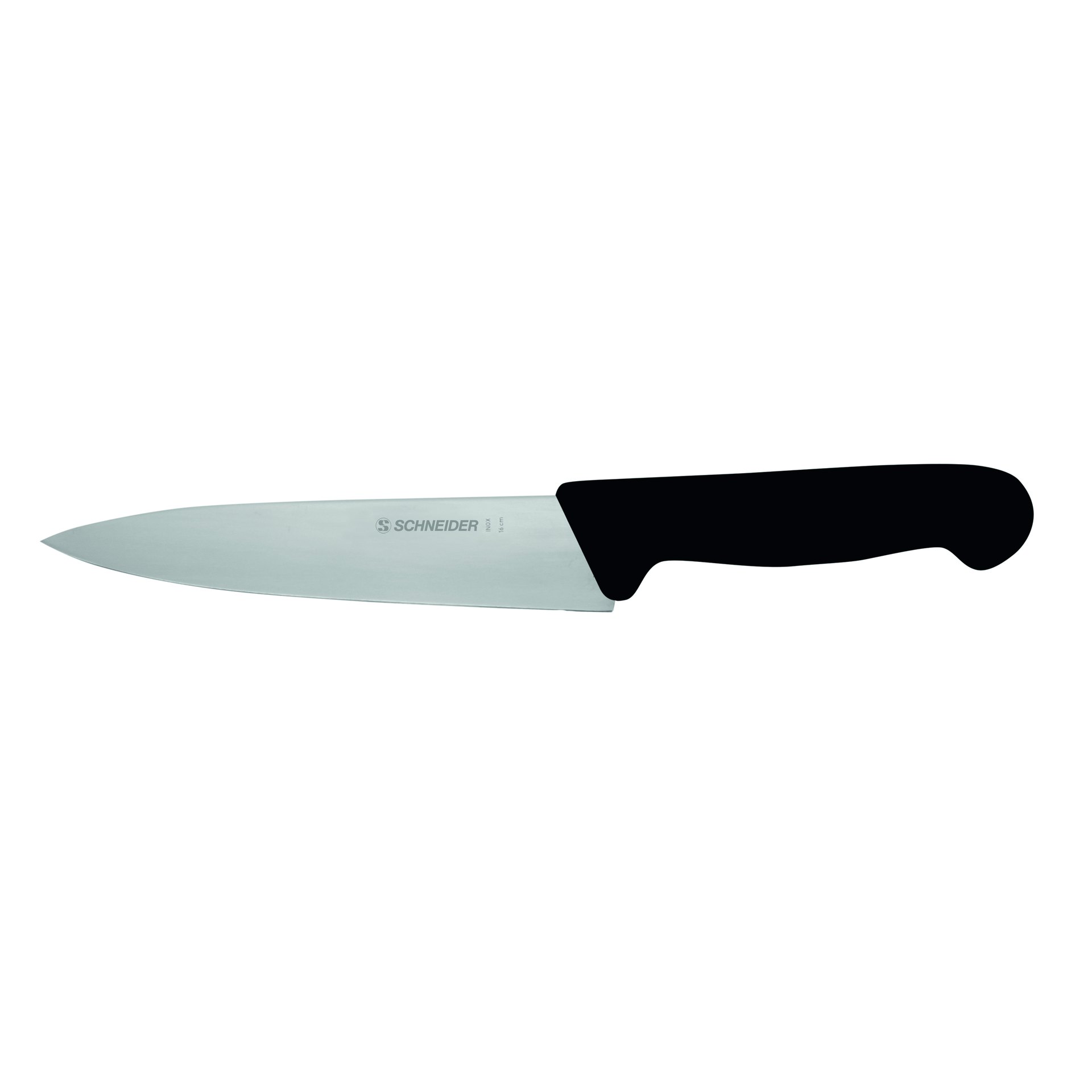 Kochmesser, schmale Klinge, 160 mm, schwarzer Griff Kochmesser, schmale Klinge, 160 mm, schwarzer Griff